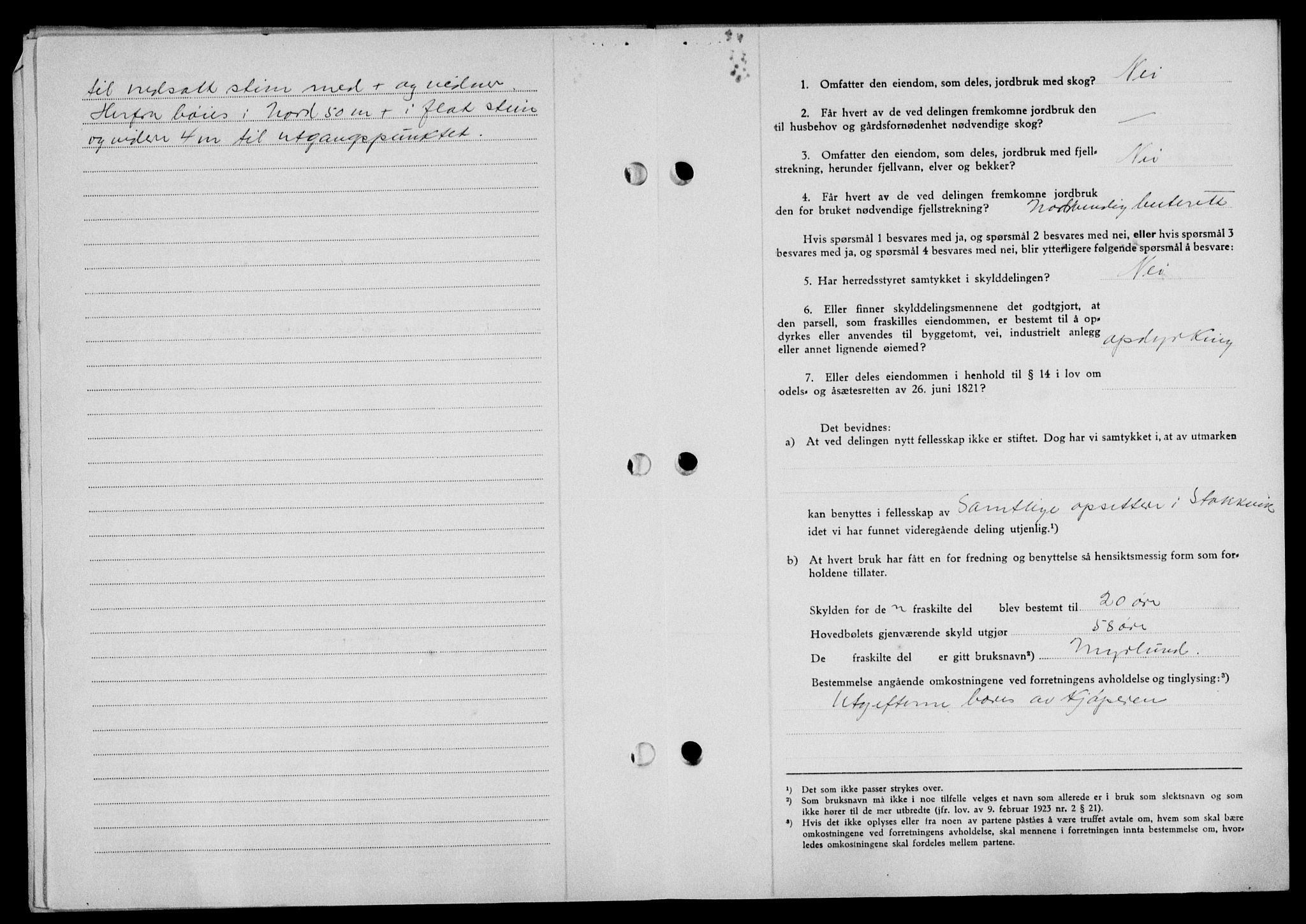 Lofoten sorenskriveri, SAT/A-0017/1/2/2C/L0015a: Mortgage book no. 15a, 1946-1947, Diary no: : 614/1947