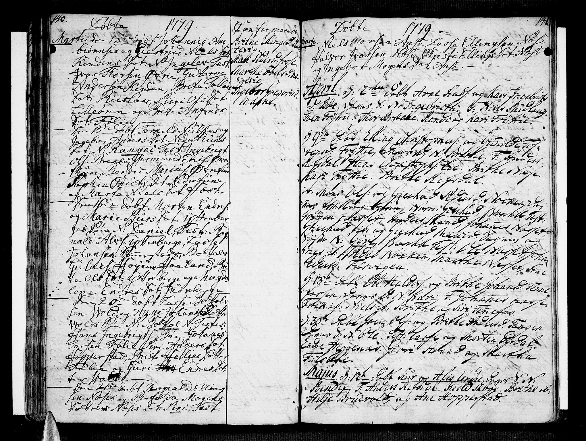 Vik sokneprestembete, AV/SAB-A-81501/H/Haa/Haaa/L0004: Parish register (official) no. A 4, 1772-1783, p. 140-141