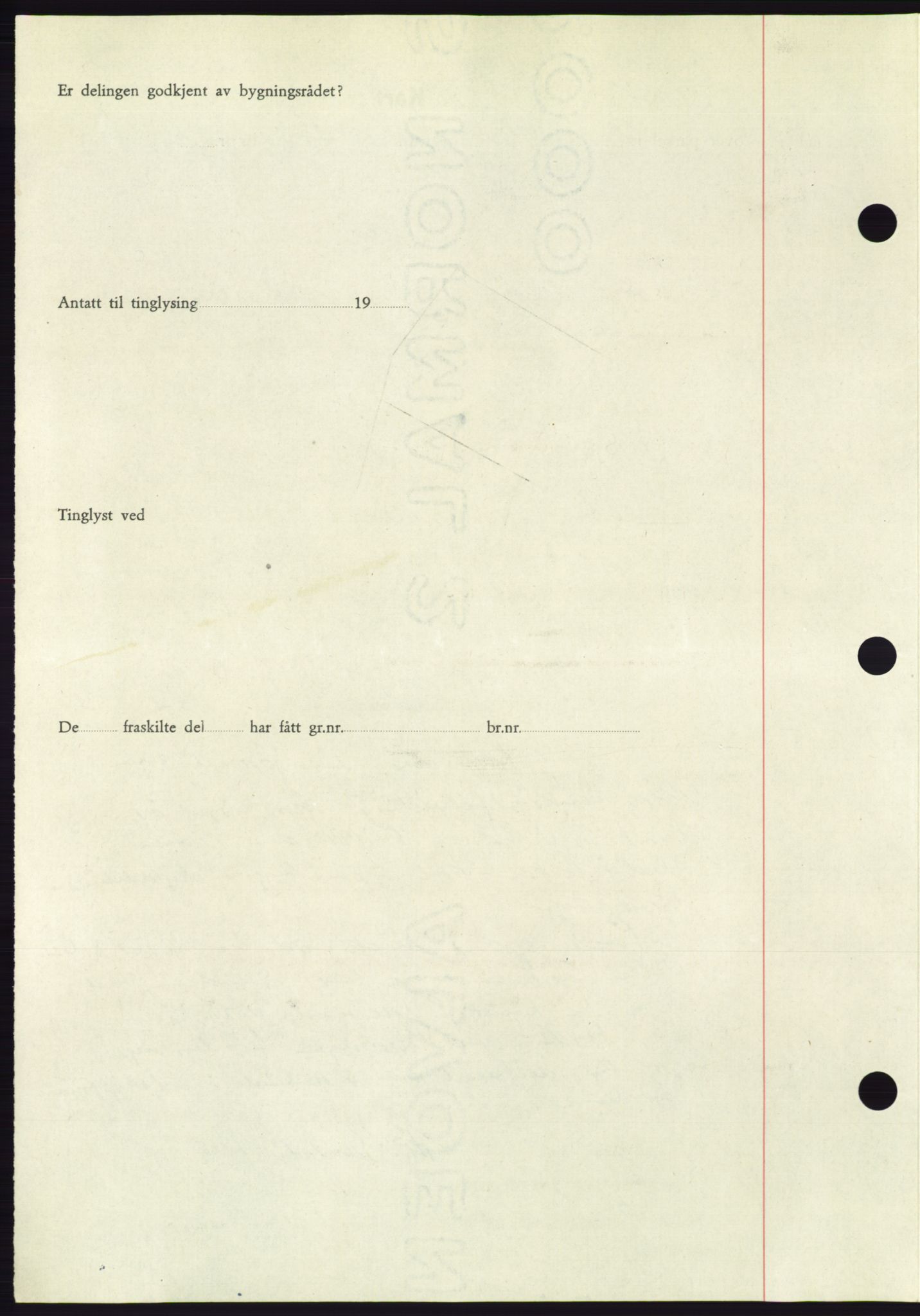 Søre Sunnmøre sorenskriveri, AV/SAT-A-4122/1/2/2C/L0085: Mortgage book no. 11A, 1949-1949, Diary no: : 1673/1949