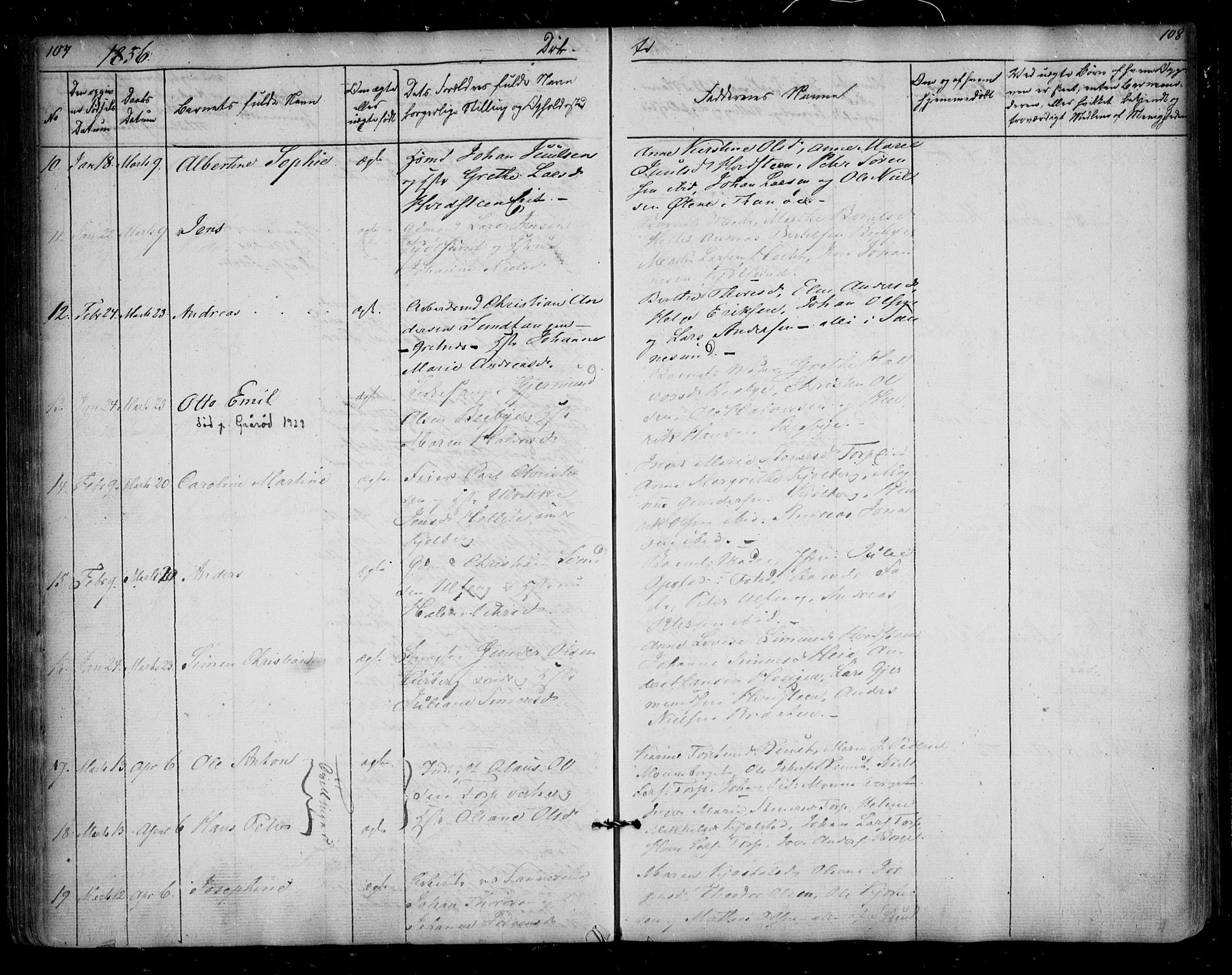 Borge prestekontor Kirkebøker, AV/SAO-A-10903/F/Fa/L0005: Parish register (official) no. I 5, 1848-1860, p. 107-108