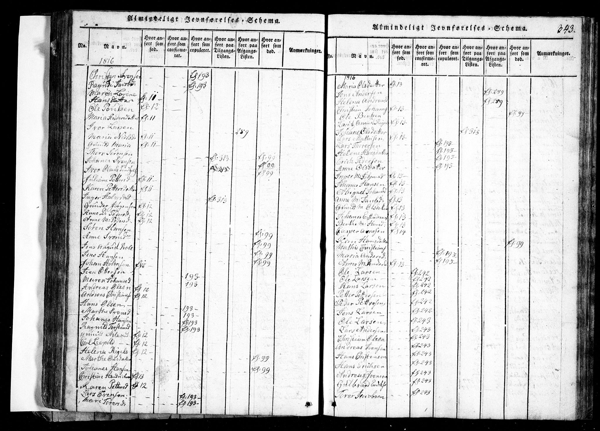 Spydeberg prestekontor Kirkebøker, AV/SAO-A-10924/G/Ga/L0001: Parish register (copy) no. I 1, 1814-1868, p. 343