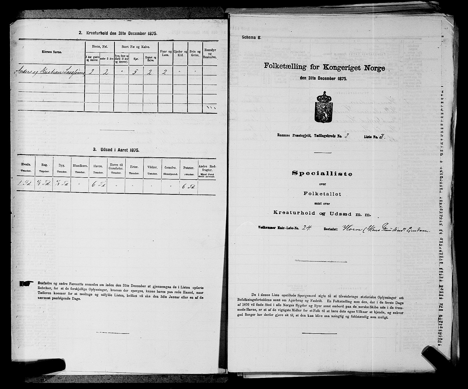 SAKO, 1875 census for 0718P Ramnes, 1875, p. 155