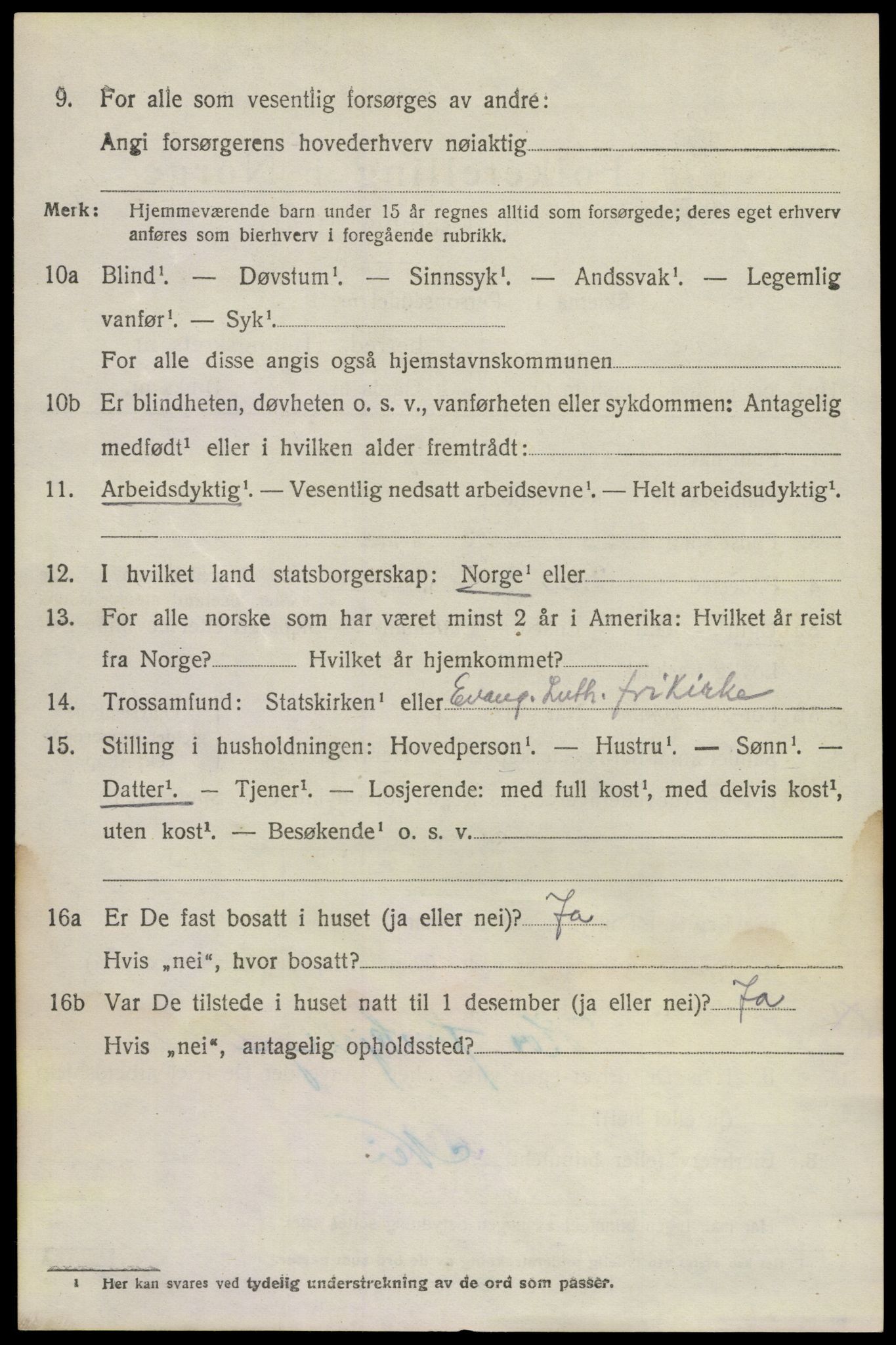 SAKO, 1920 census for Brunlanes, 1920, p. 7060