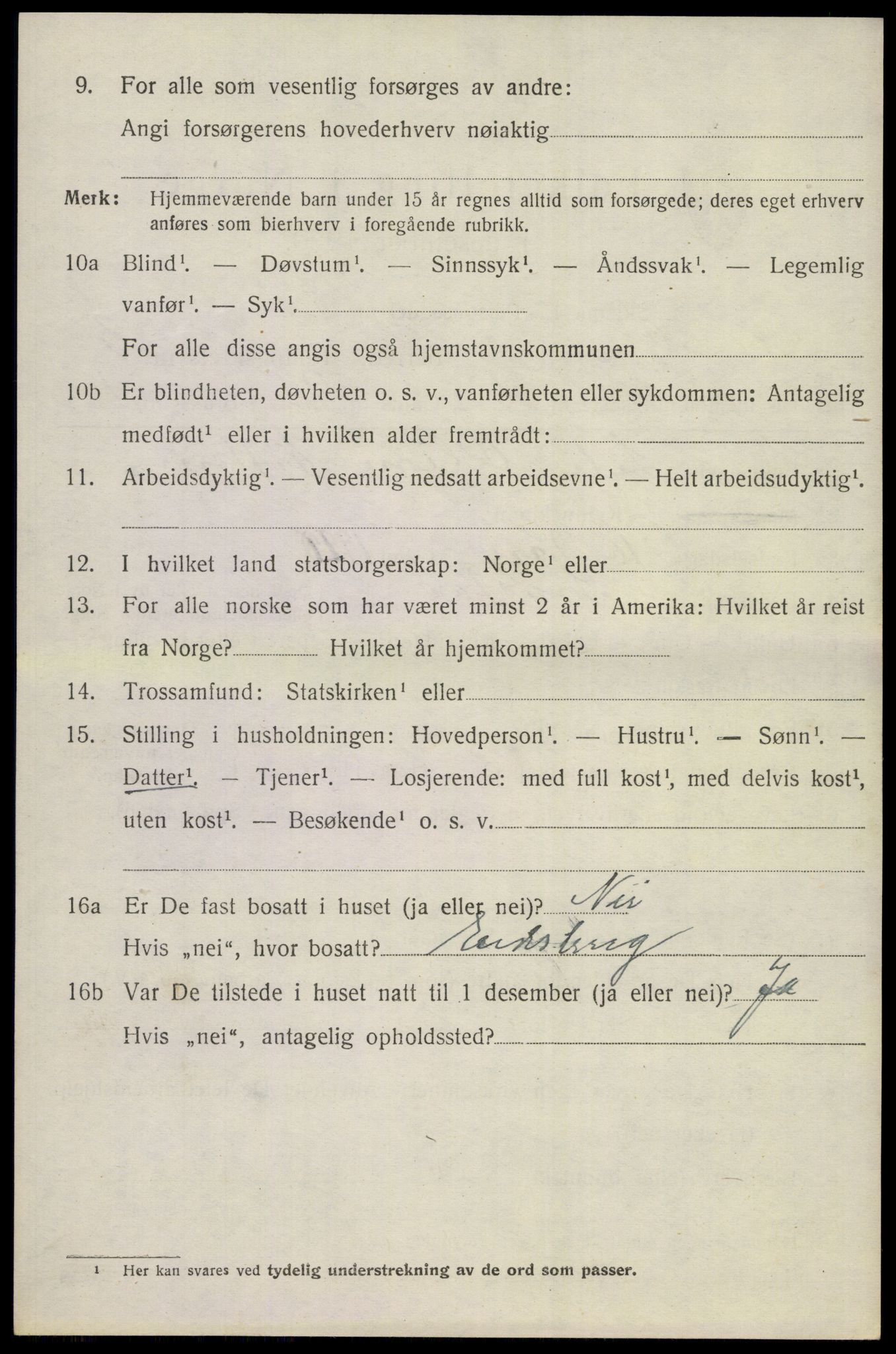 SAKO, 1920 census for Nes (Buskerud), 1920, p. 1983