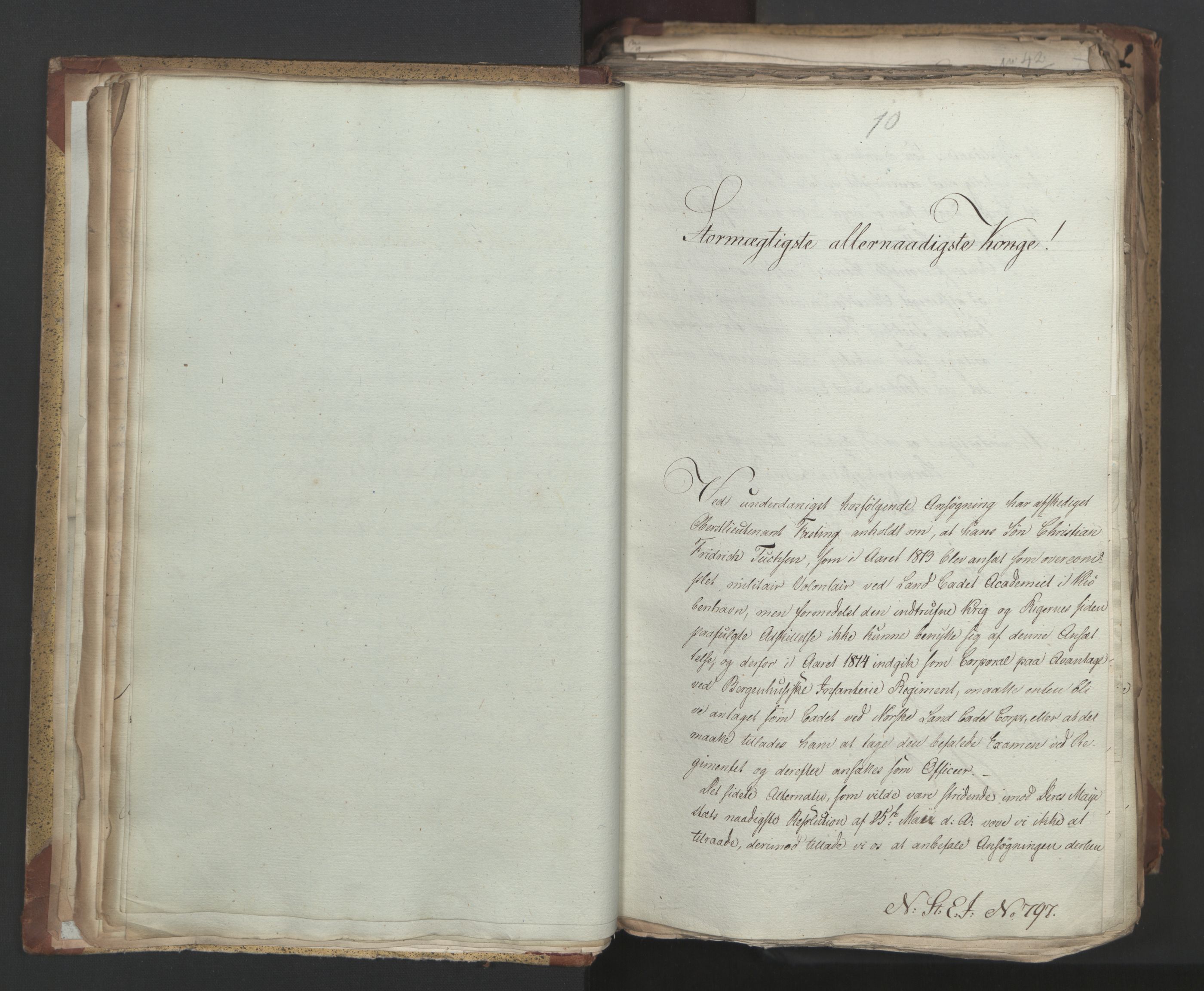 Statsrådsavdelingen i Stockholm, AV/RA-S-1003/D/Da/L0004: Regjeringsinnstillinger nr. 788-999, 1815, p. 26