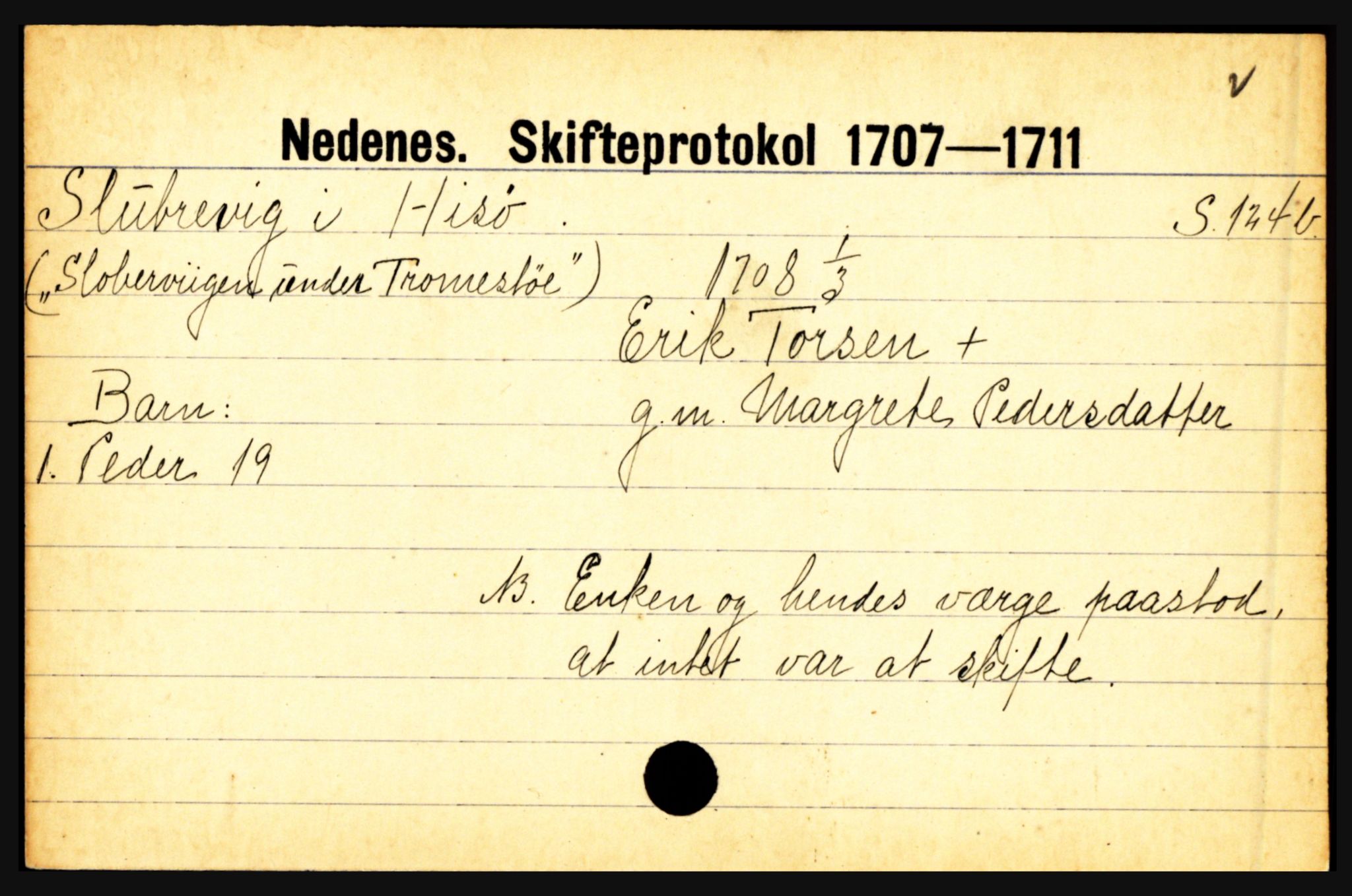 Nedenes sorenskriveri før 1824, AV/SAK-1221-0007/H, p. 27369