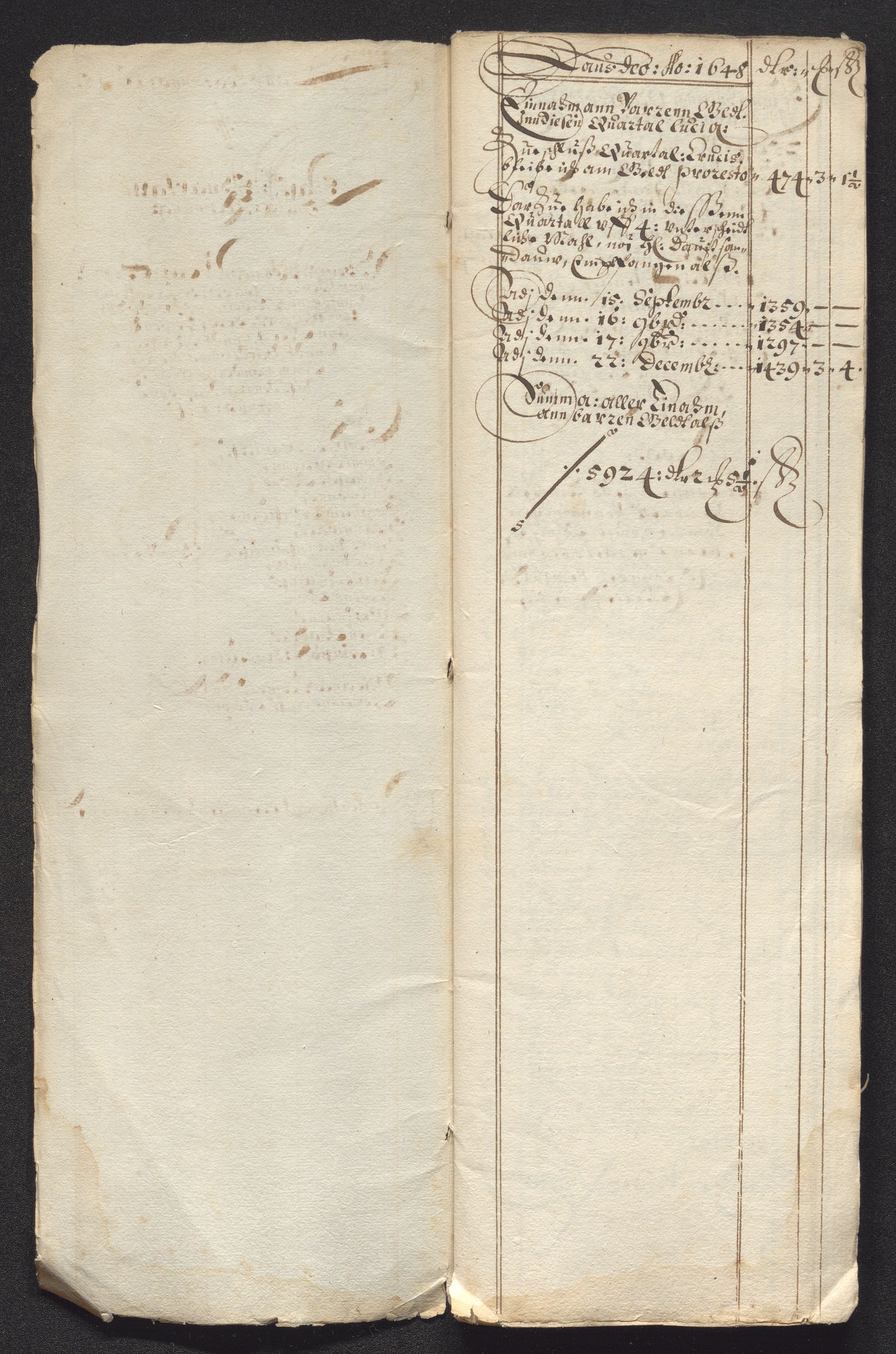 Kongsberg Sølvverk 1623-1816, AV/SAKO-EA-3135/001/D/Dc/Dcd/L0022: Utgiftsregnskap for gruver m.m., 1647-1648, p. 248