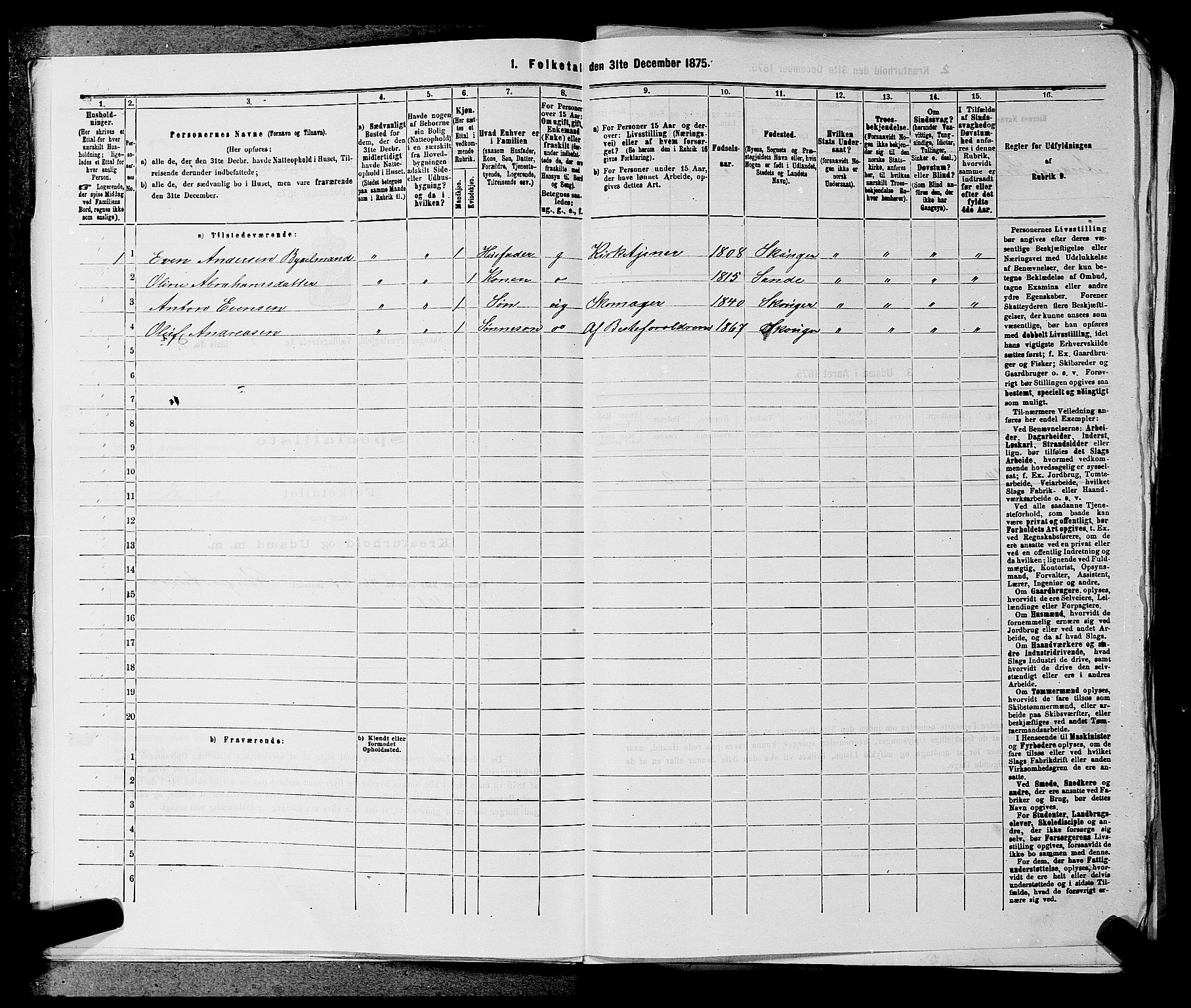 SAKO, 1875 census for 0712P Skoger, 1875, p. 618