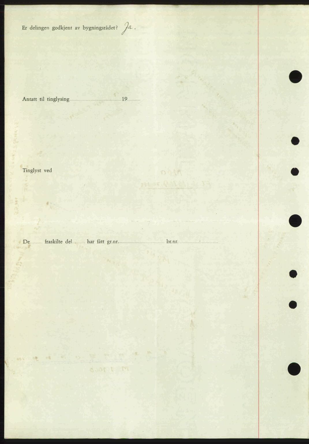 Nordre Sunnmøre sorenskriveri, AV/SAT-A-0006/1/2/2C/2Ca: Mortgage book no. A24, 1947-1947, Diary no: : 775/1947