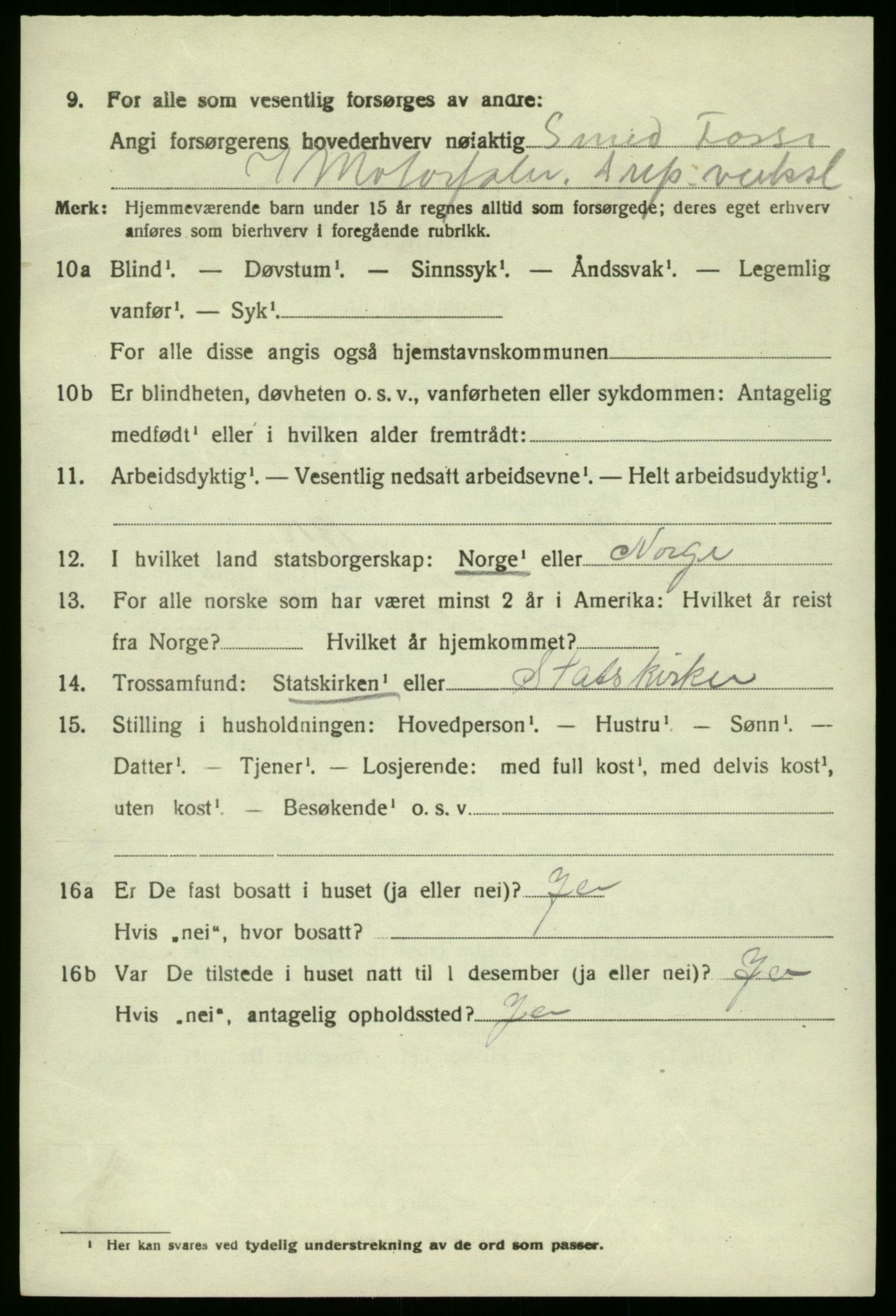 SAB, 1920 census for Laksevåg, 1920, p. 2441