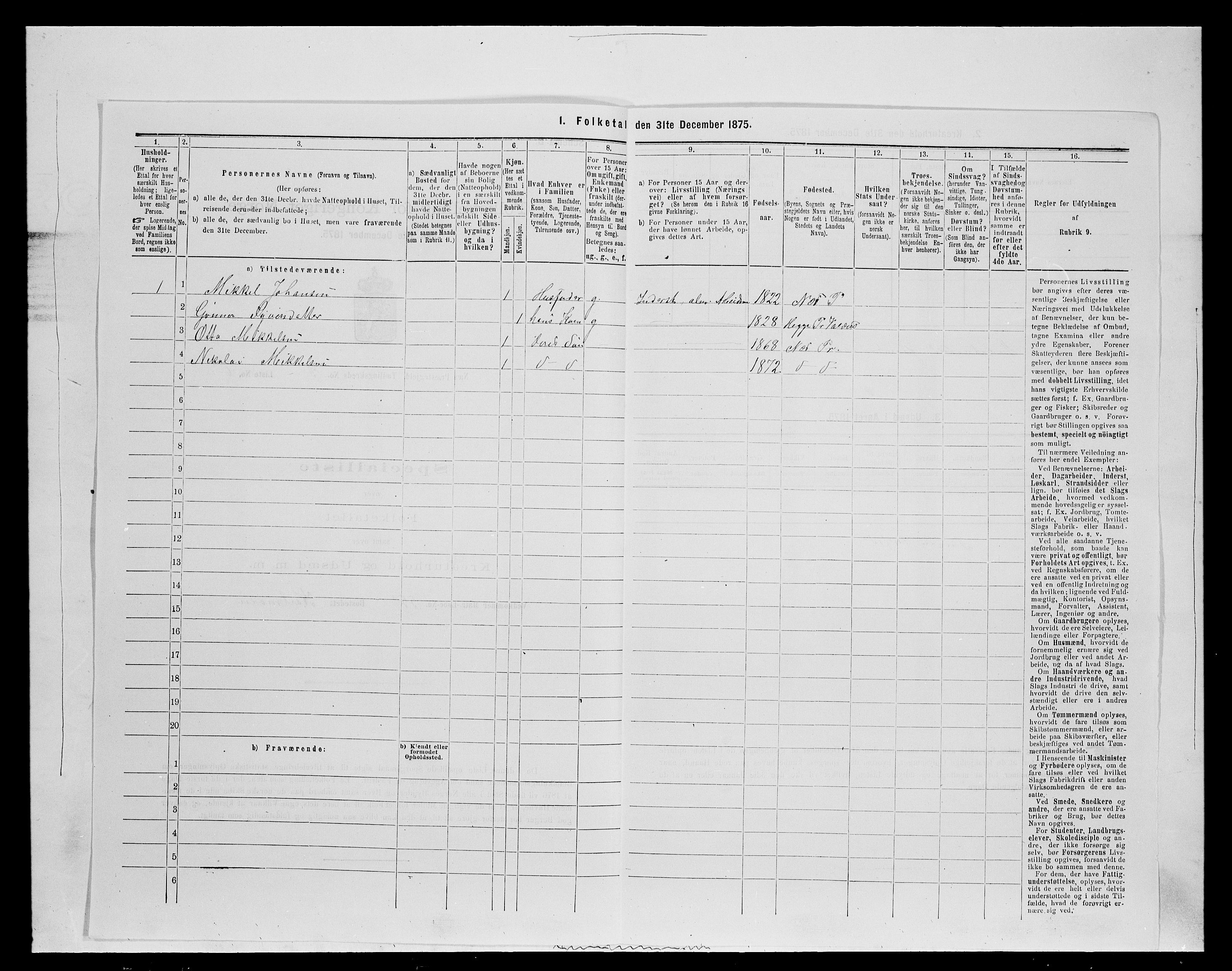 SAH, 1875 census for 0411P Nes, 1875, p. 448