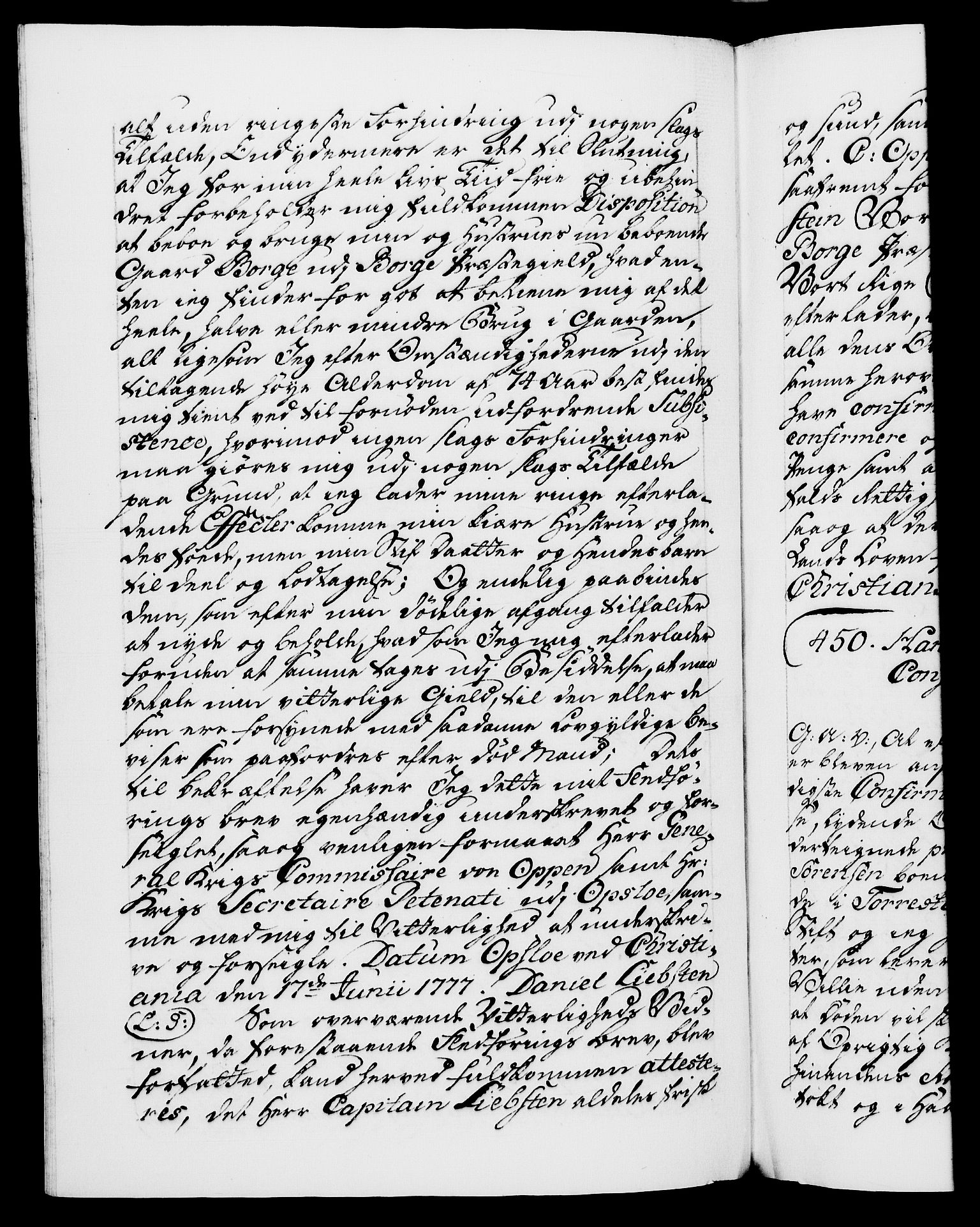 Danske Kanselli 1572-1799, AV/RA-EA-3023/F/Fc/Fca/Fcaa/L0047: Norske registre, 1776-1778, p. 579b