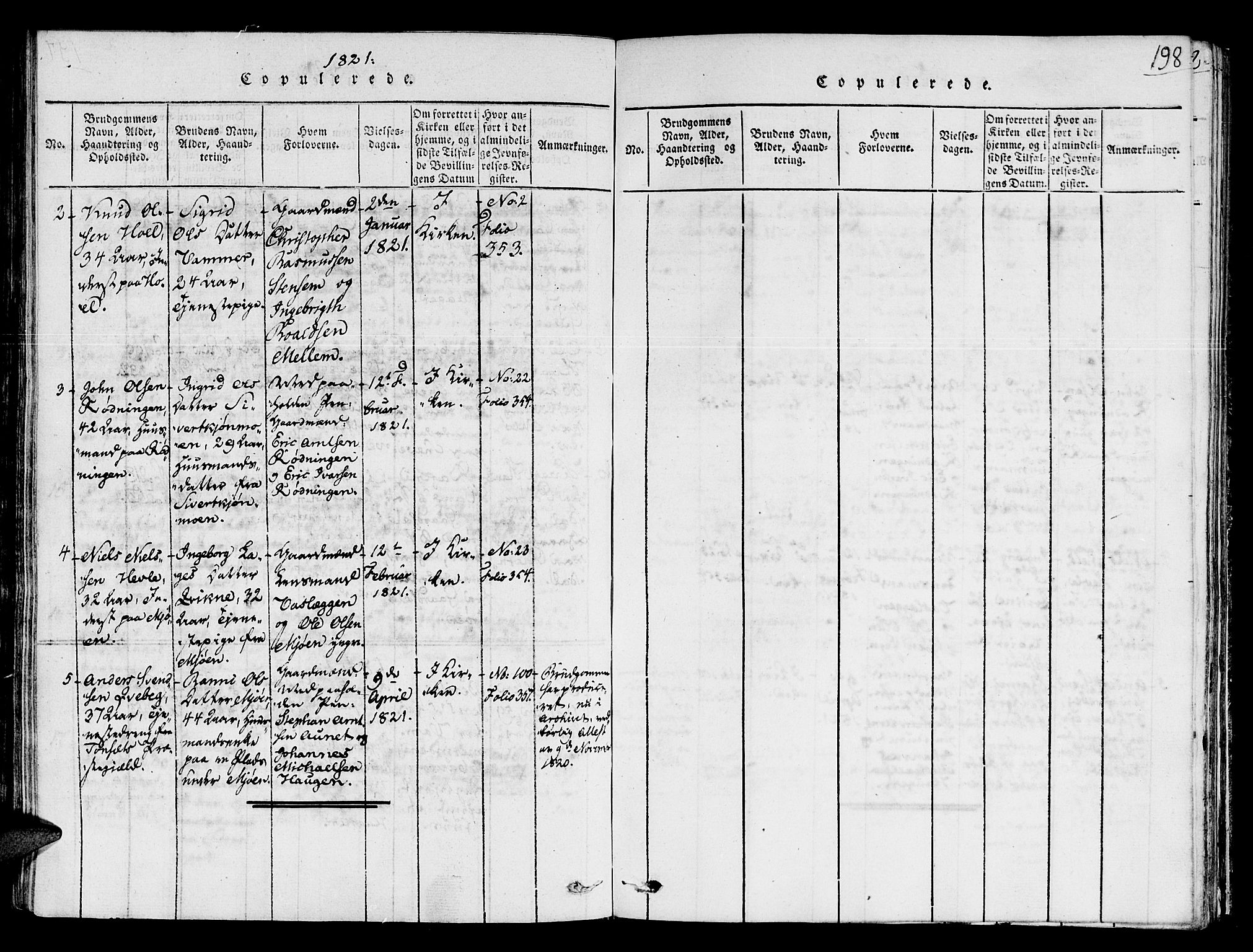 Ministerialprotokoller, klokkerbøker og fødselsregistre - Sør-Trøndelag, SAT/A-1456/678/L0895: Parish register (official) no. 678A05 /1, 1816-1821, p. 198