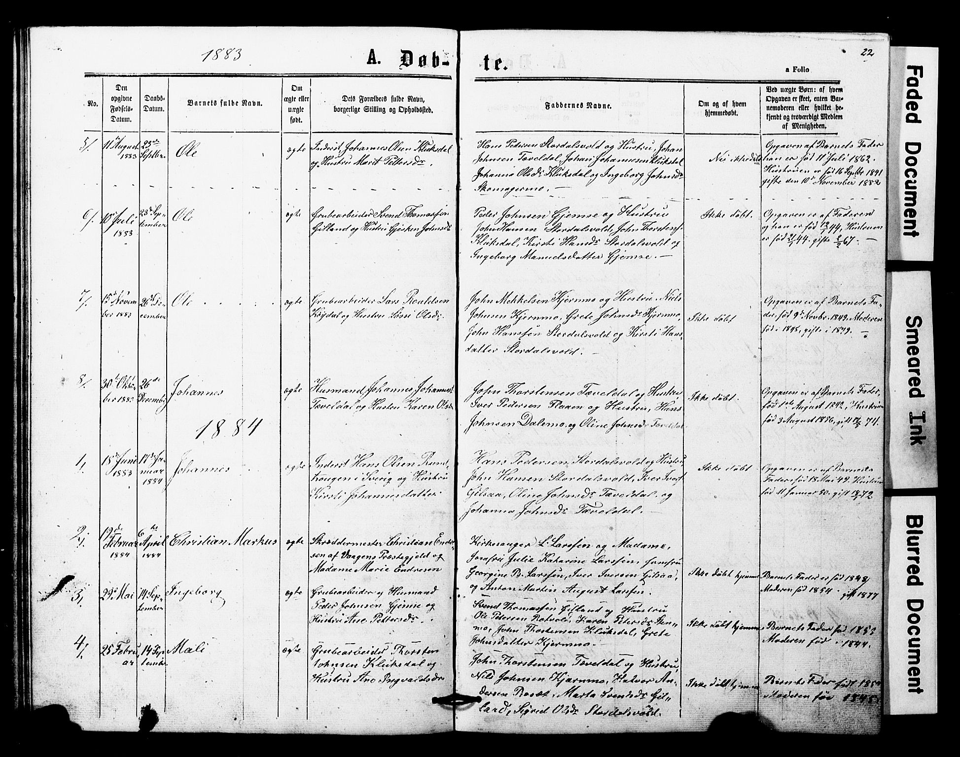 Ministerialprotokoller, klokkerbøker og fødselsregistre - Nord-Trøndelag, SAT/A-1458/707/L0052: Parish register (copy) no. 707C01, 1864-1897, p. 22