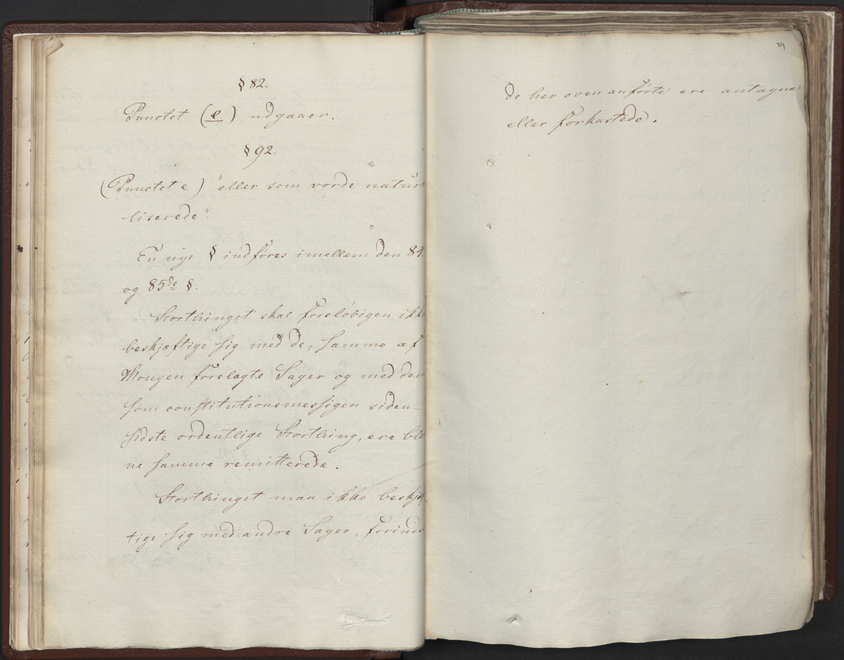 Statsrådssekretariatet, AV/RA-S-1001/A/Ab/L0012: Kgl. res. nr. 5679-6008 II, 1821, p. 33b-34a