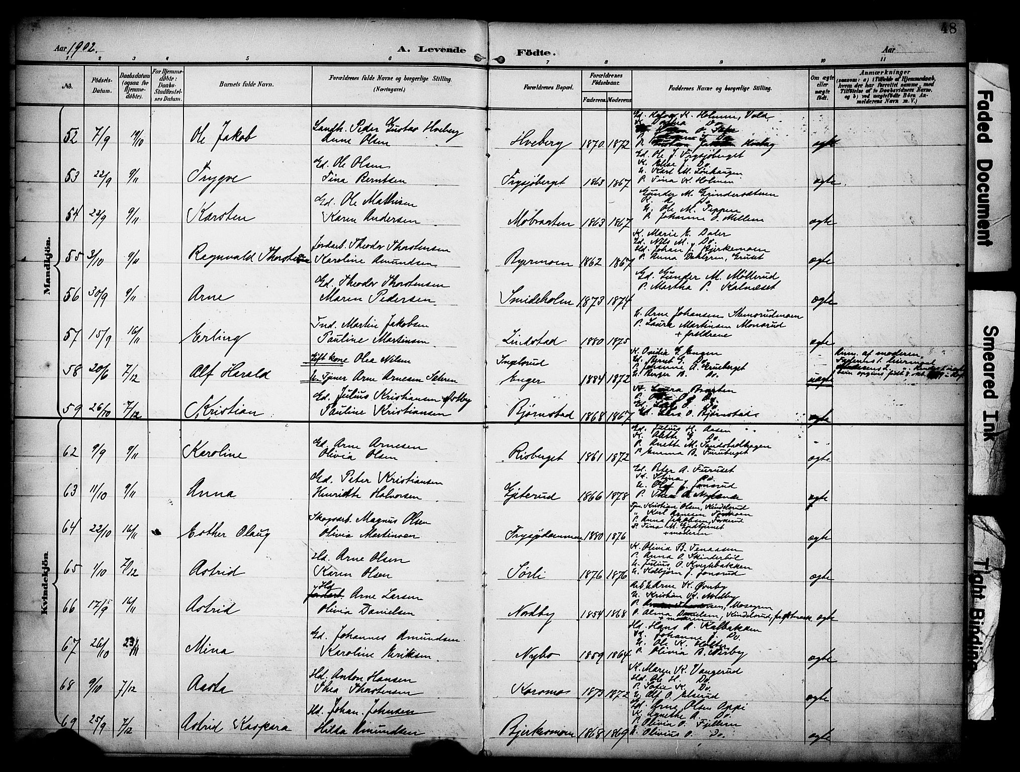 Grue prestekontor, AV/SAH-PREST-036/H/Ha/Haa/L0013: Parish register (official) no. 13, 1898-1910, p. 48