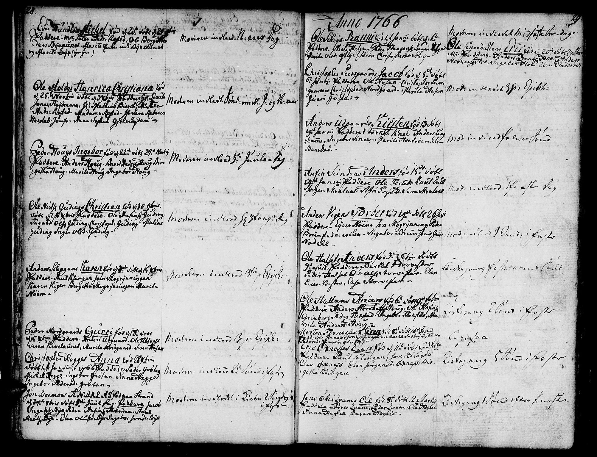 Ministerialprotokoller, klokkerbøker og fødselsregistre - Nord-Trøndelag, SAT/A-1458/746/L0440: Parish register (official) no. 746A02, 1760-1815, p. 28-29