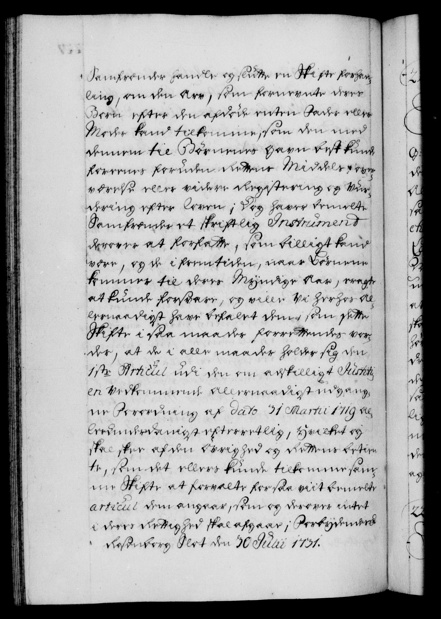 Danske Kanselli 1572-1799, AV/RA-EA-3023/F/Fc/Fca/Fcaa/L0027: Norske registre, 1730-1732, p. 227b