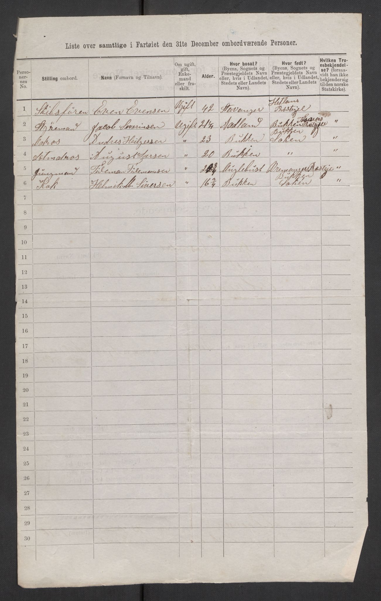 RA, 1875 census, lists of crew on ships: Ships in ports abroad, 1875, p. 1137