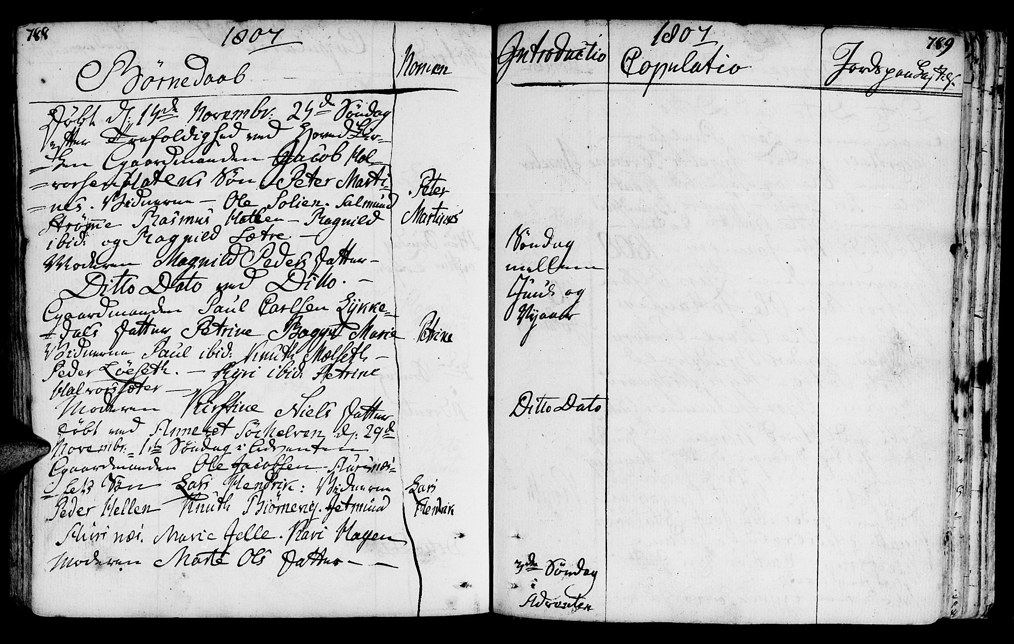 Ministerialprotokoller, klokkerbøker og fødselsregistre - Møre og Romsdal, AV/SAT-A-1454/522/L0308: Parish register (official) no. 522A03, 1773-1809, p. 788-789