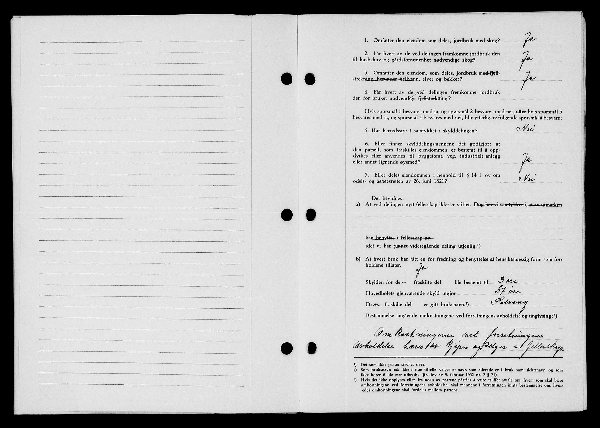 Flekkefjord sorenskriveri, SAK/1221-0001/G/Gb/Gba/L0060: Mortgage book no. A-8, 1945-1946, Diary no: : 541/1946