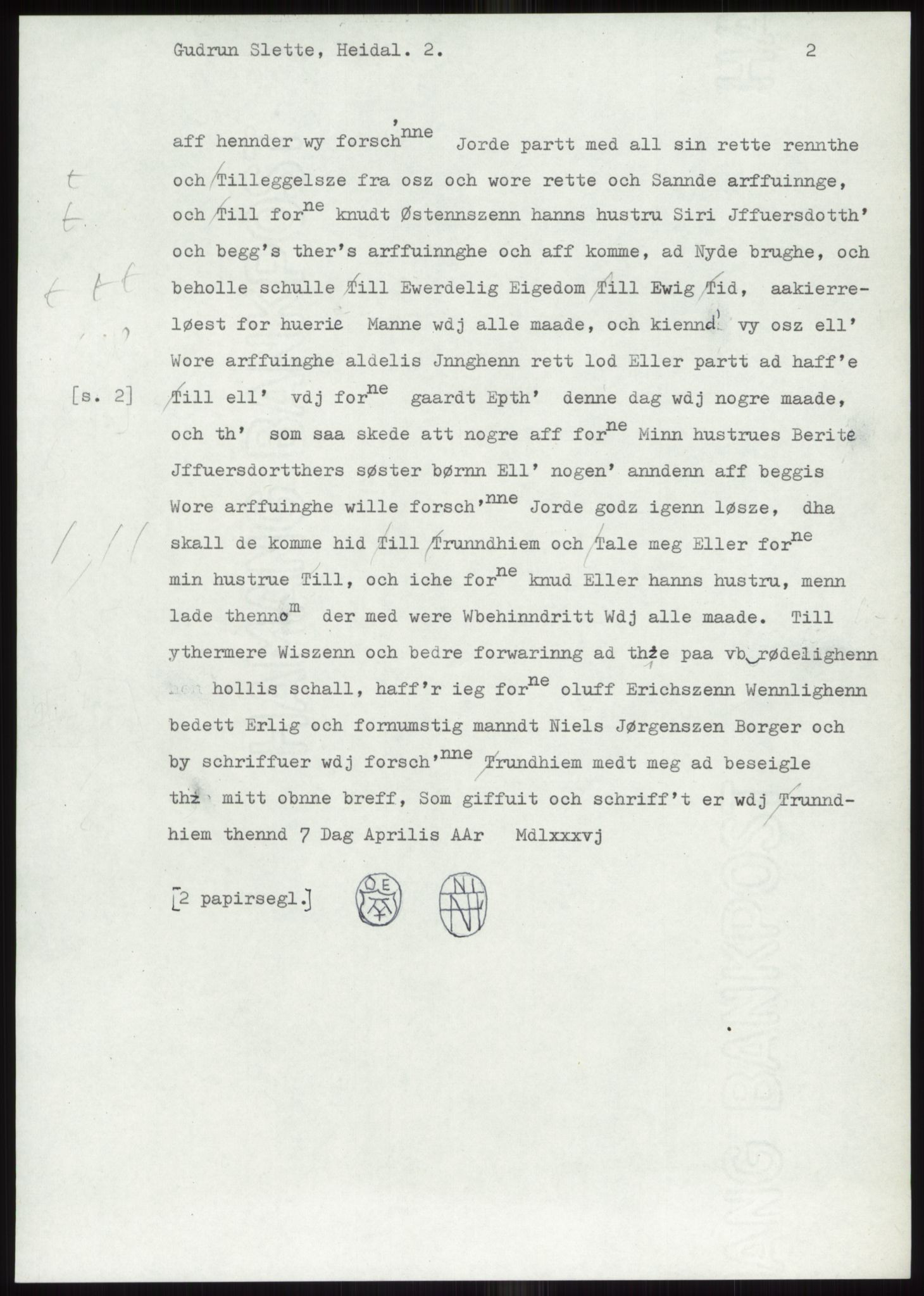 Samlinger til kildeutgivelse, Diplomavskriftsamlingen, AV/RA-EA-4053/H/Ha, p. 4