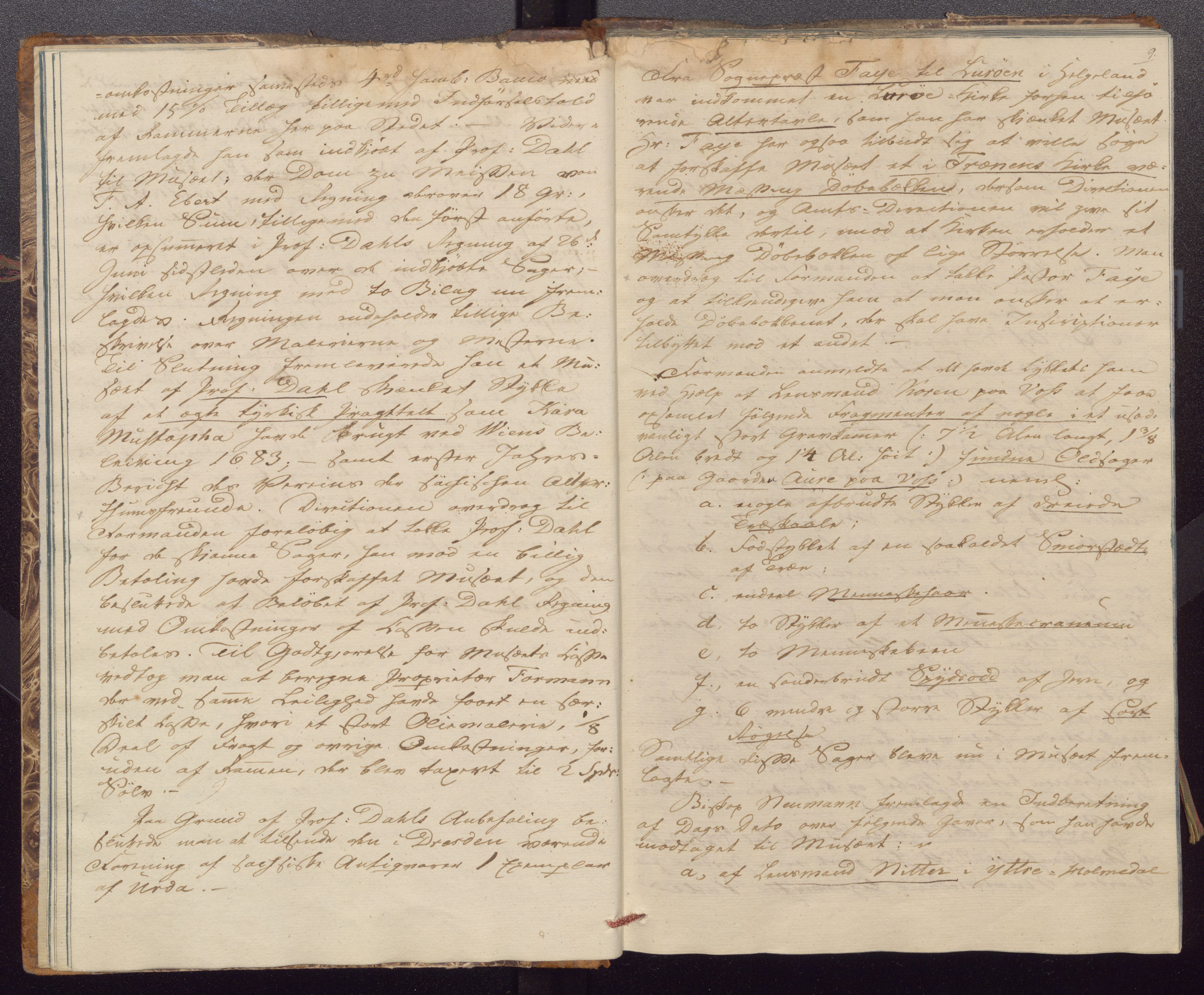 Bergens Museum, UMB/A007/A/Aa/L0004: Forhandlingsprotokoll , 1834-1845, p. 9