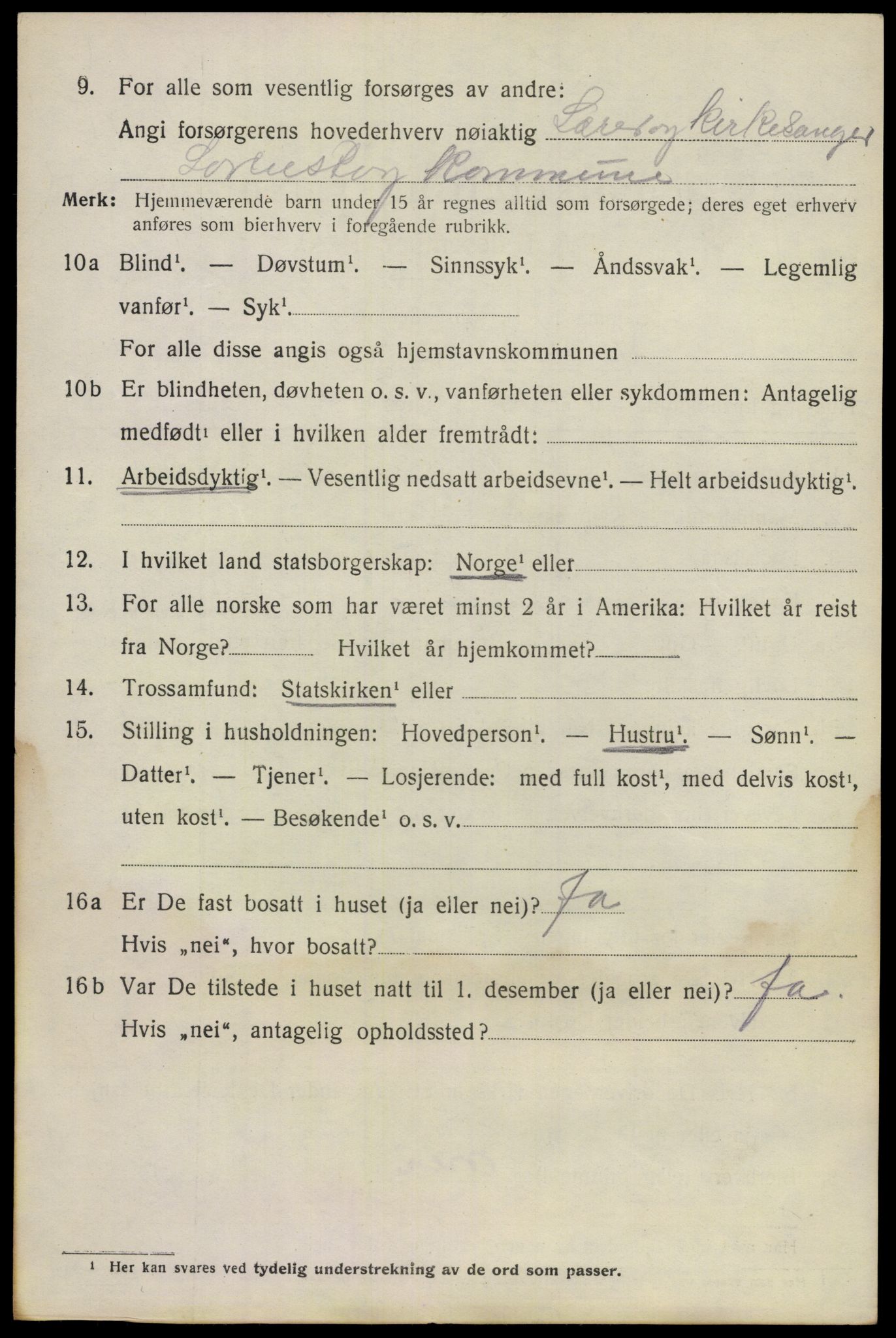 SAO, 1920 census for Lørenskog, 1920, p. 3444