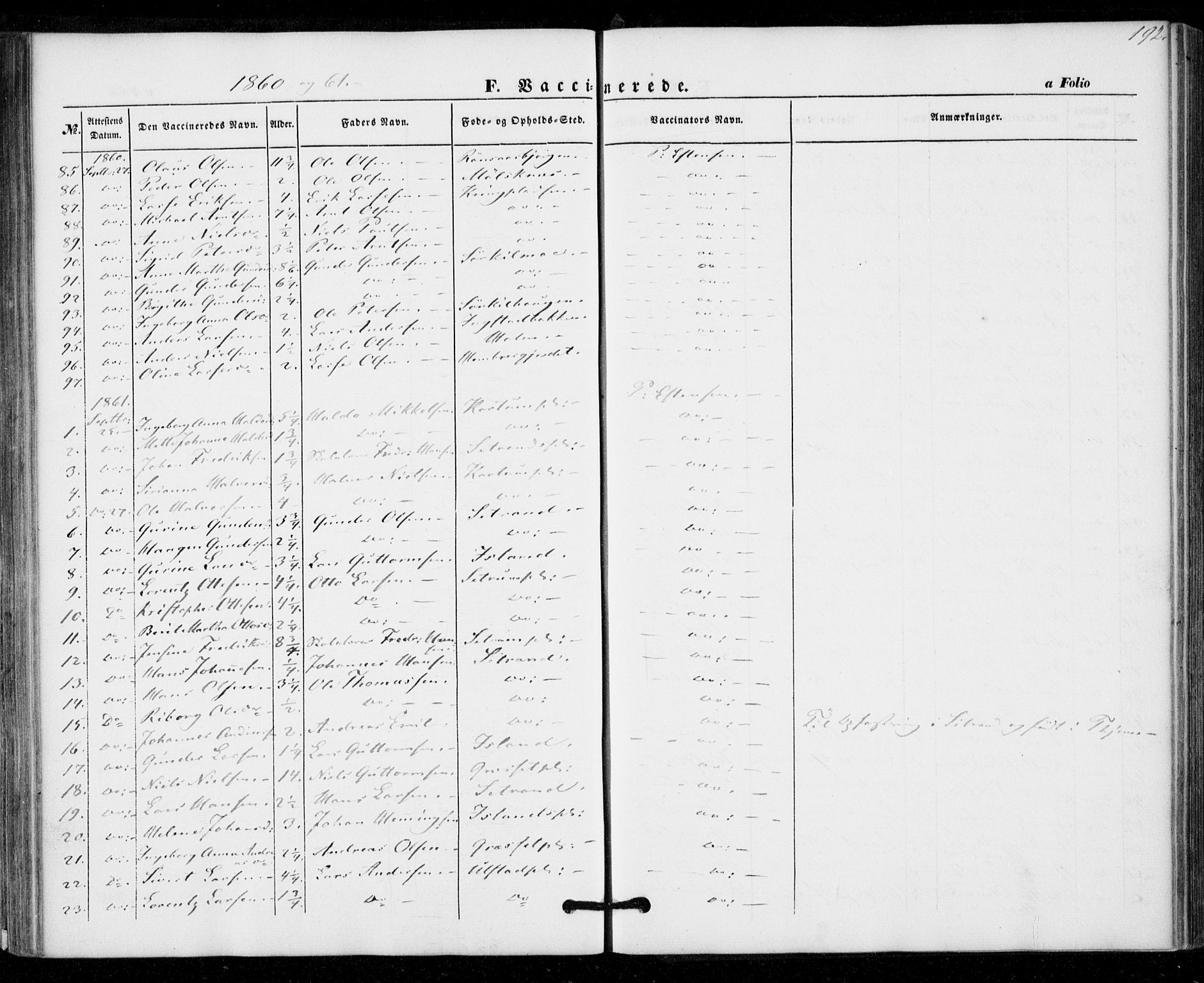 Ministerialprotokoller, klokkerbøker og fødselsregistre - Nord-Trøndelag, SAT/A-1458/703/L0028: Parish register (official) no. 703A01, 1850-1862, p. 192