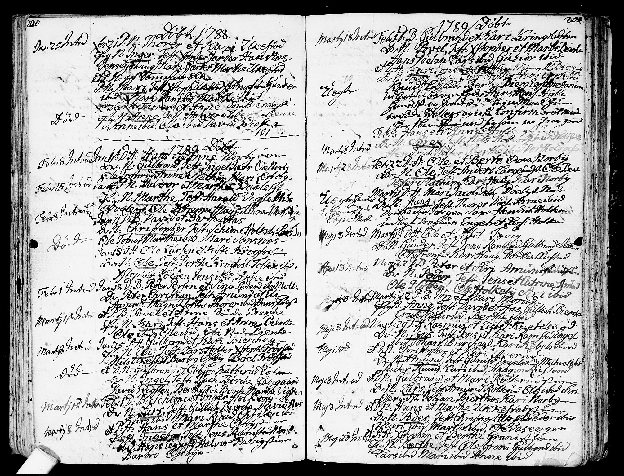 Nannestad prestekontor Kirkebøker, SAO/A-10414a/F/Fa/L0007: Parish register (official) no. I 7, 1754-1791, p. 200-201