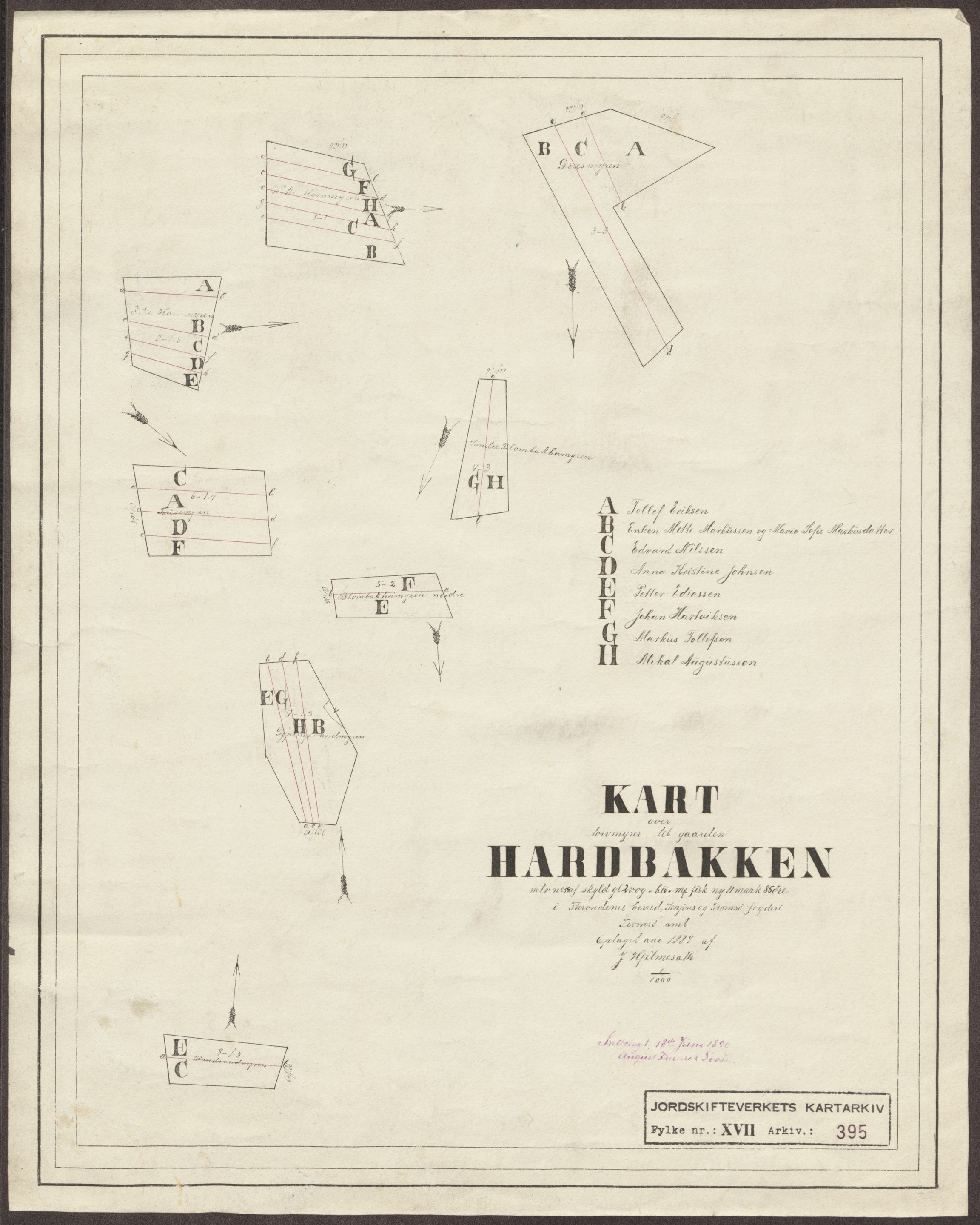 Jordskifteverkets kartarkiv, RA/S-3929/T, 1859-1988, p. 466