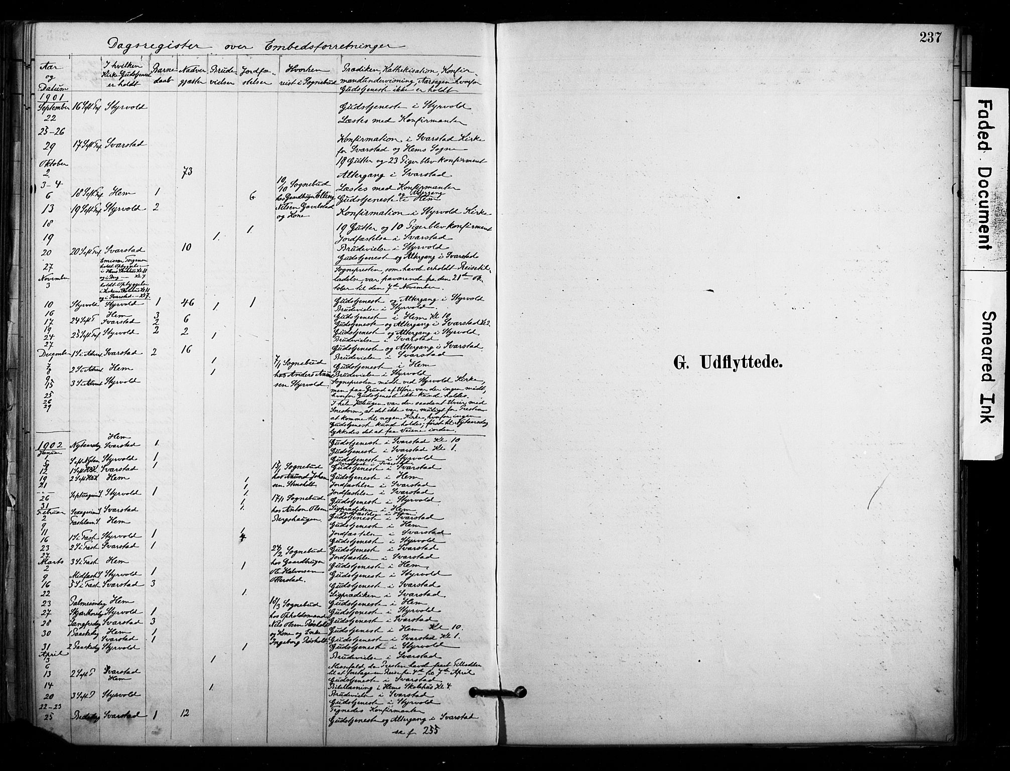 Lardal kirkebøker, AV/SAKO-A-350/F/Fb/L0001: Parish register (official) no. II 1, 1881-1911, p. 237