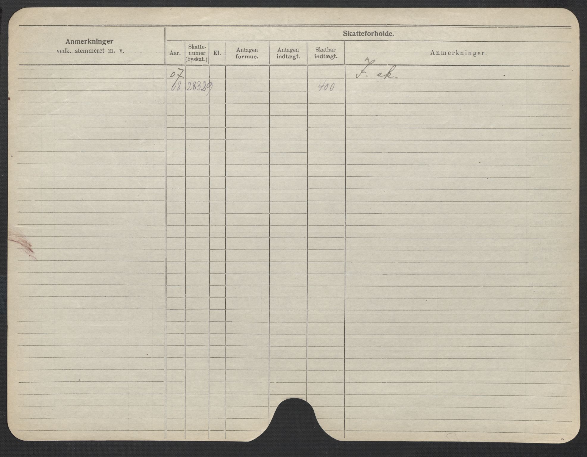 Oslo folkeregister, Registerkort, SAO/A-11715/F/Fa/Fac/L0023: Kvinner, 1906-1914, p. 851b