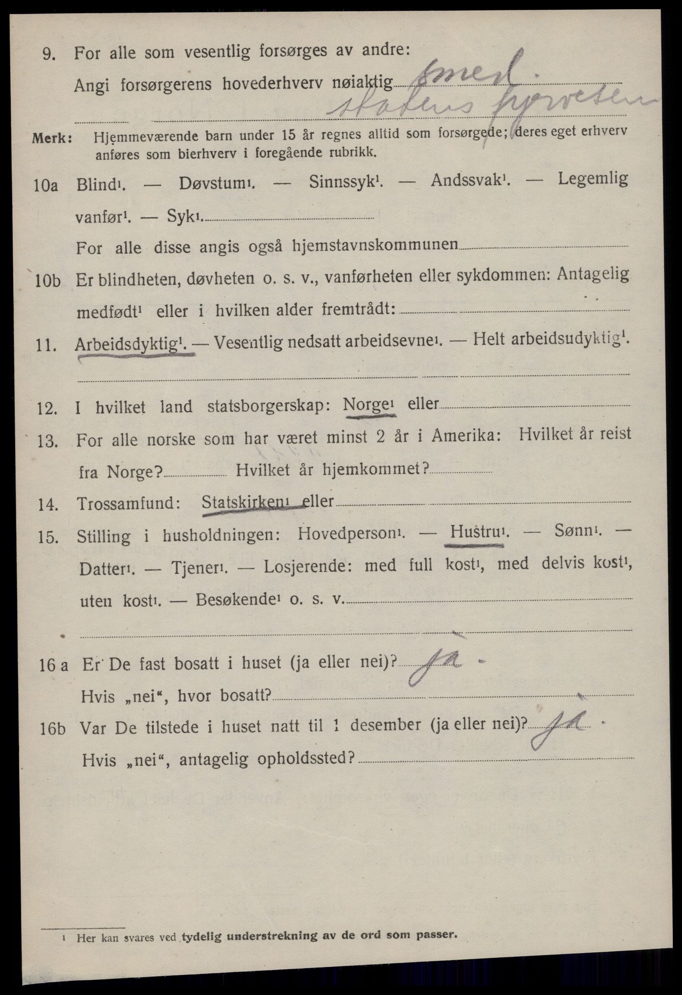 SAT, 1920 census for Ørsta, 1920, p. 6867