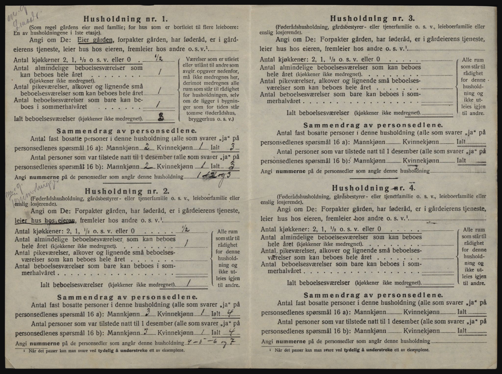 SAT, 1920 census for Hegra, 1920, p. 41