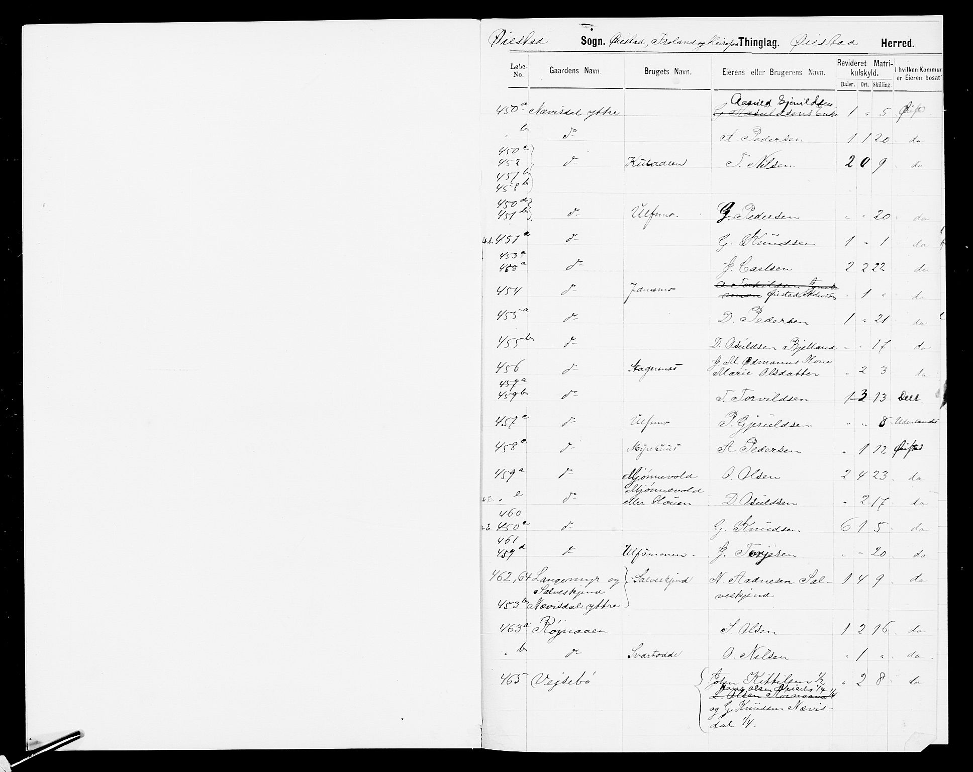 SAK, 1875 census for 0920P Øyestad, 1875, p. 4