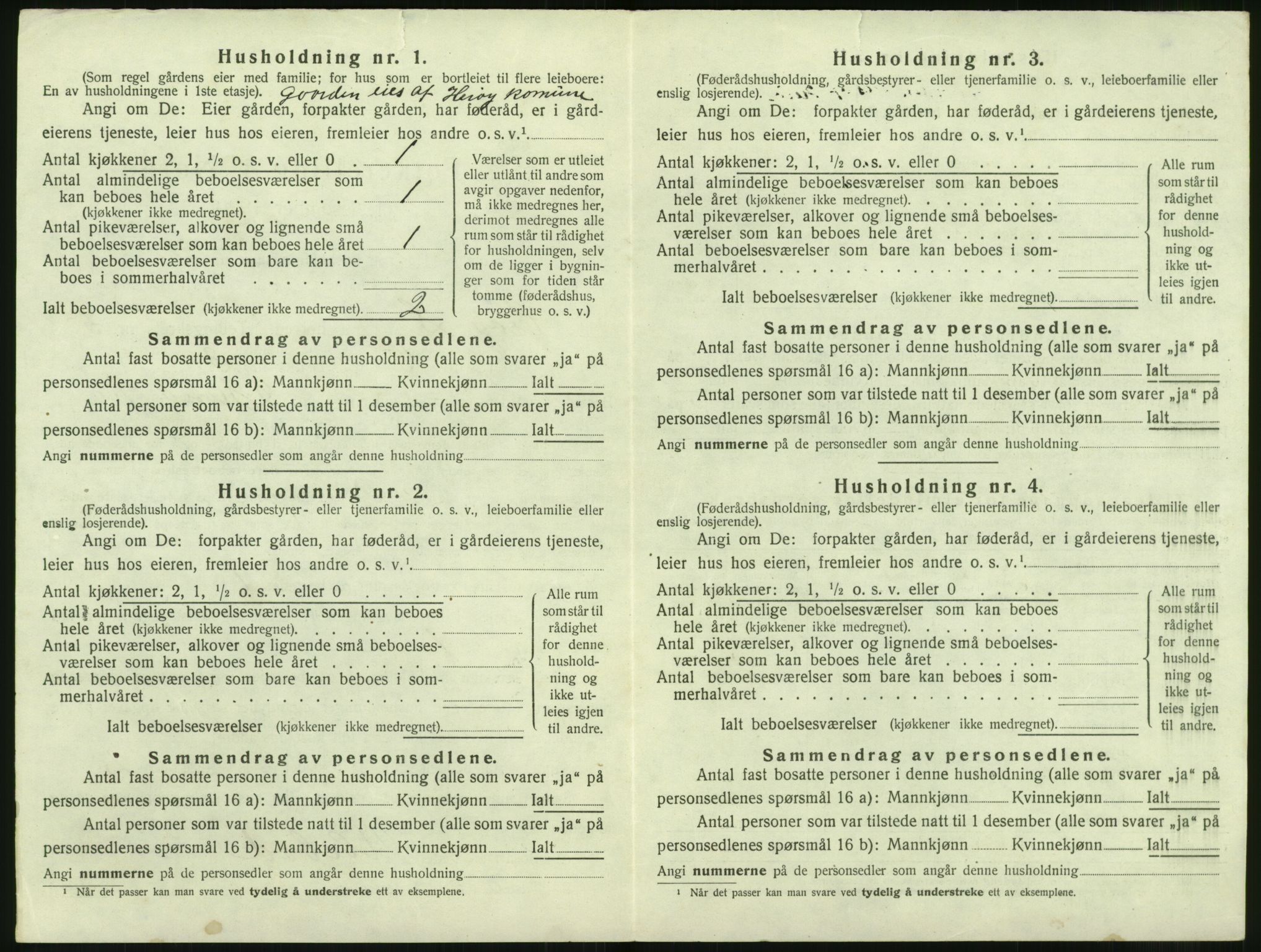 SAT, 1920 census for Herøy (MR), 1920, p. 398