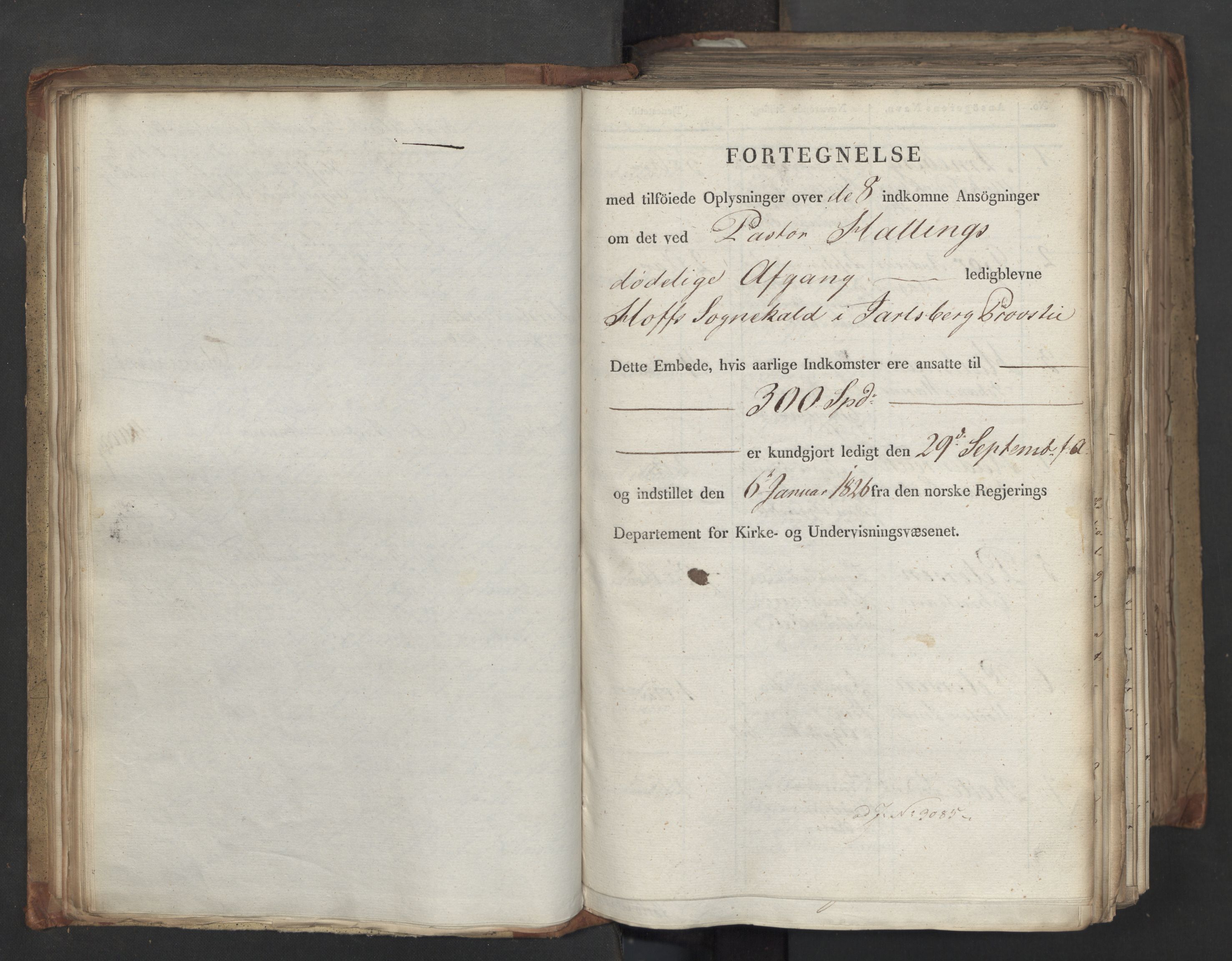 Statsrådsavdelingen i Stockholm, RA/S-1003/D/Da/L0045: Regjeringsinnstillinger nr. 3067-3307, 1826, p. 52