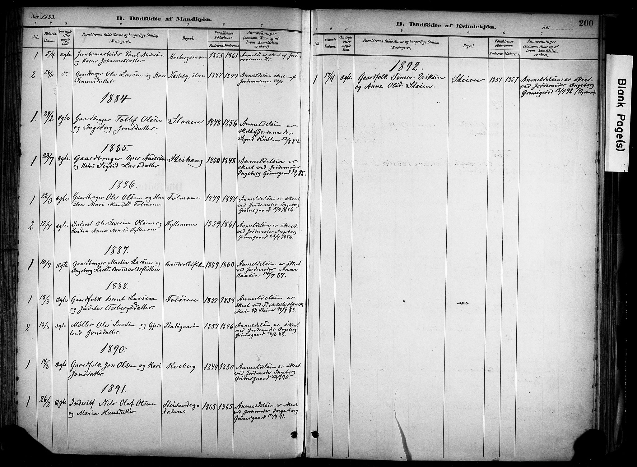 Alvdal prestekontor, SAH/PREST-060/H/Ha/Haa/L0002: Parish register (official) no. 2, 1883-1906, p. 200