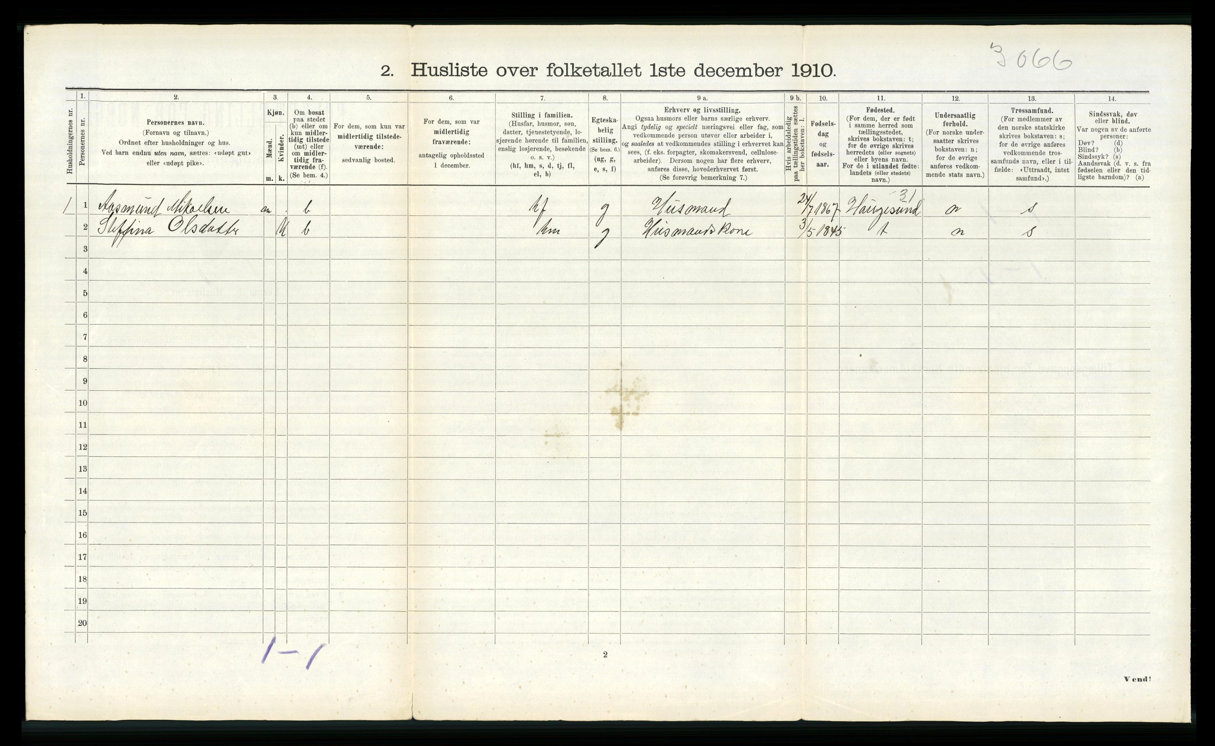 RA, 1910 census for Naustdal, 1910, p. 634