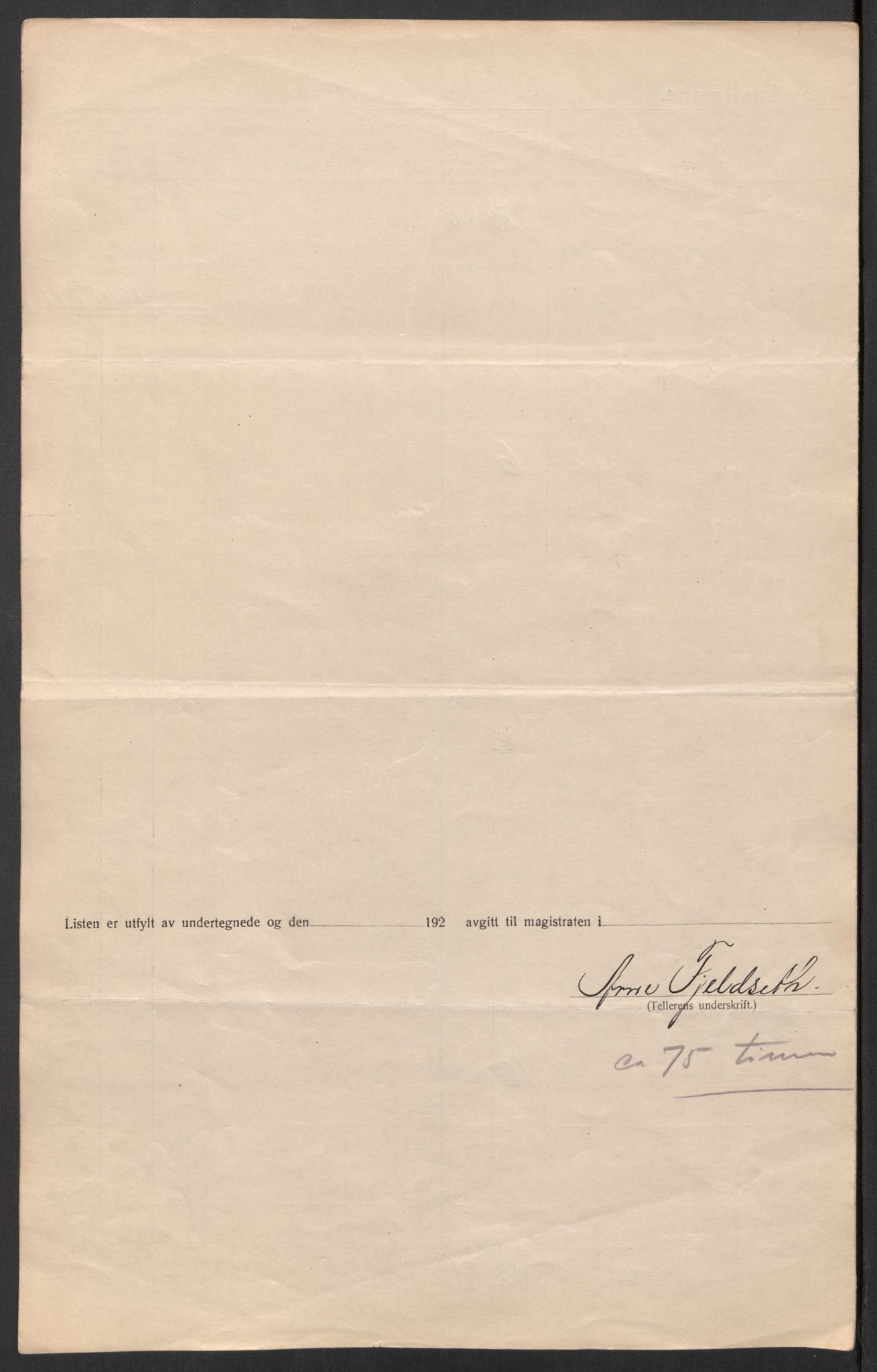 SAT, 1920 census for Trondheim, 1920, p. 181