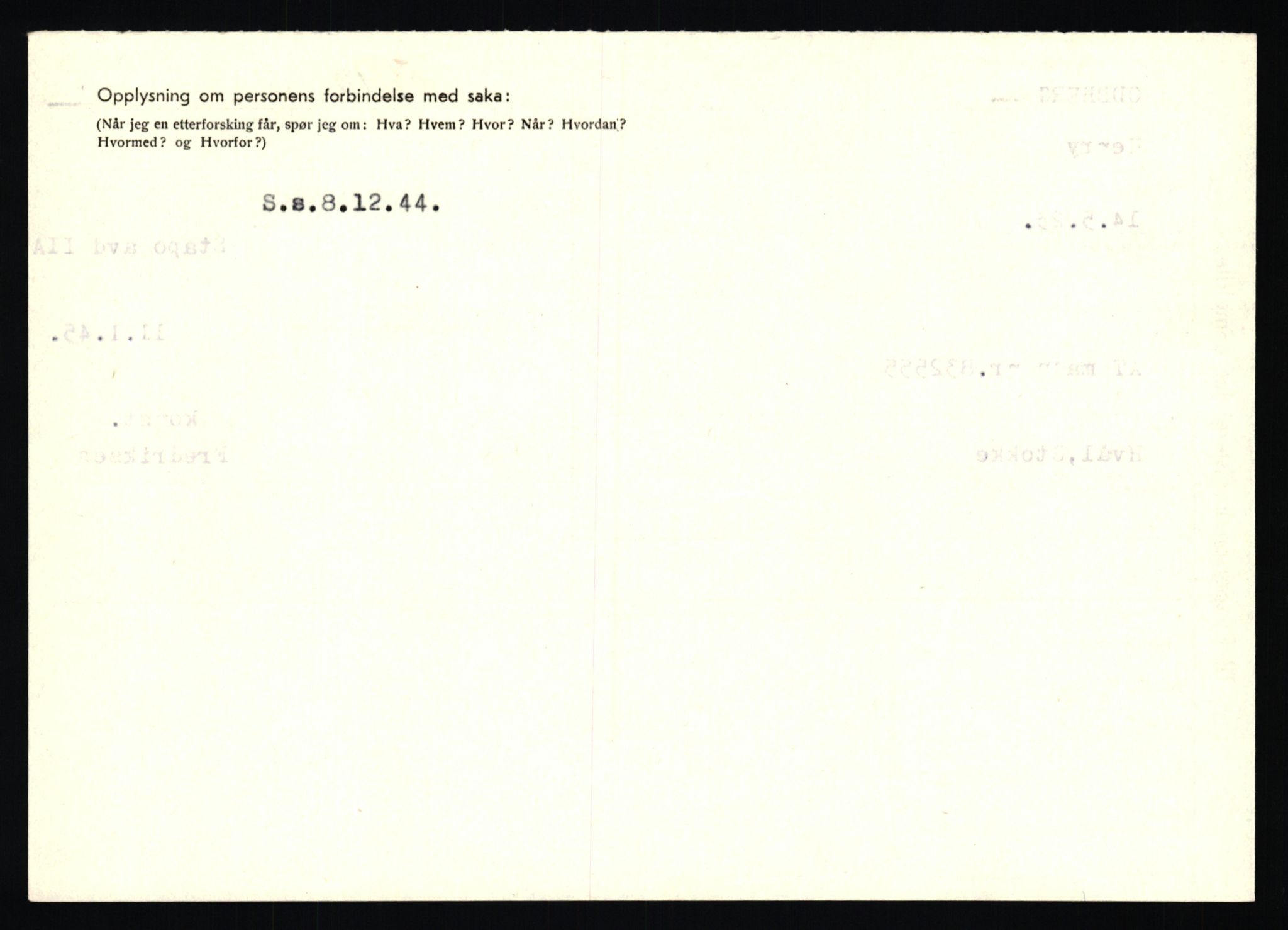 Statspolitiet - Hovedkontoret / Osloavdelingen, AV/RA-S-1329/C/Ca/L0012: Oanæs - Quistgaard	, 1943-1945, p. 17