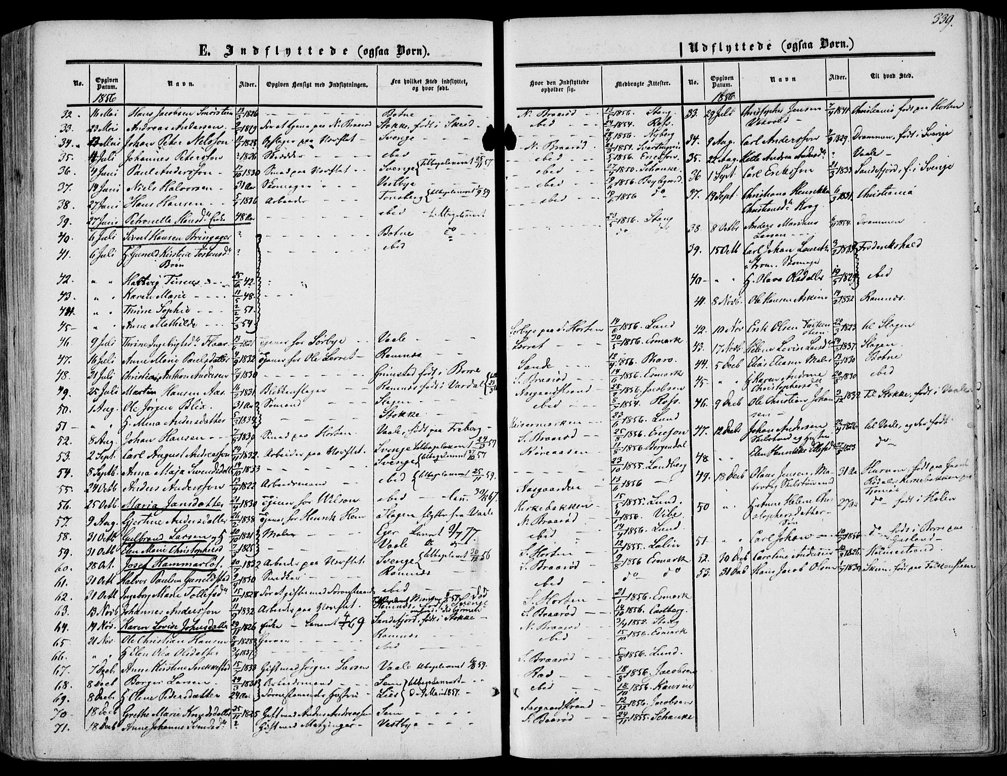 Borre kirkebøker, AV/SAKO-A-338/F/Fa/L0006: Parish register (official) no. I 6, 1852-1862, p. 339