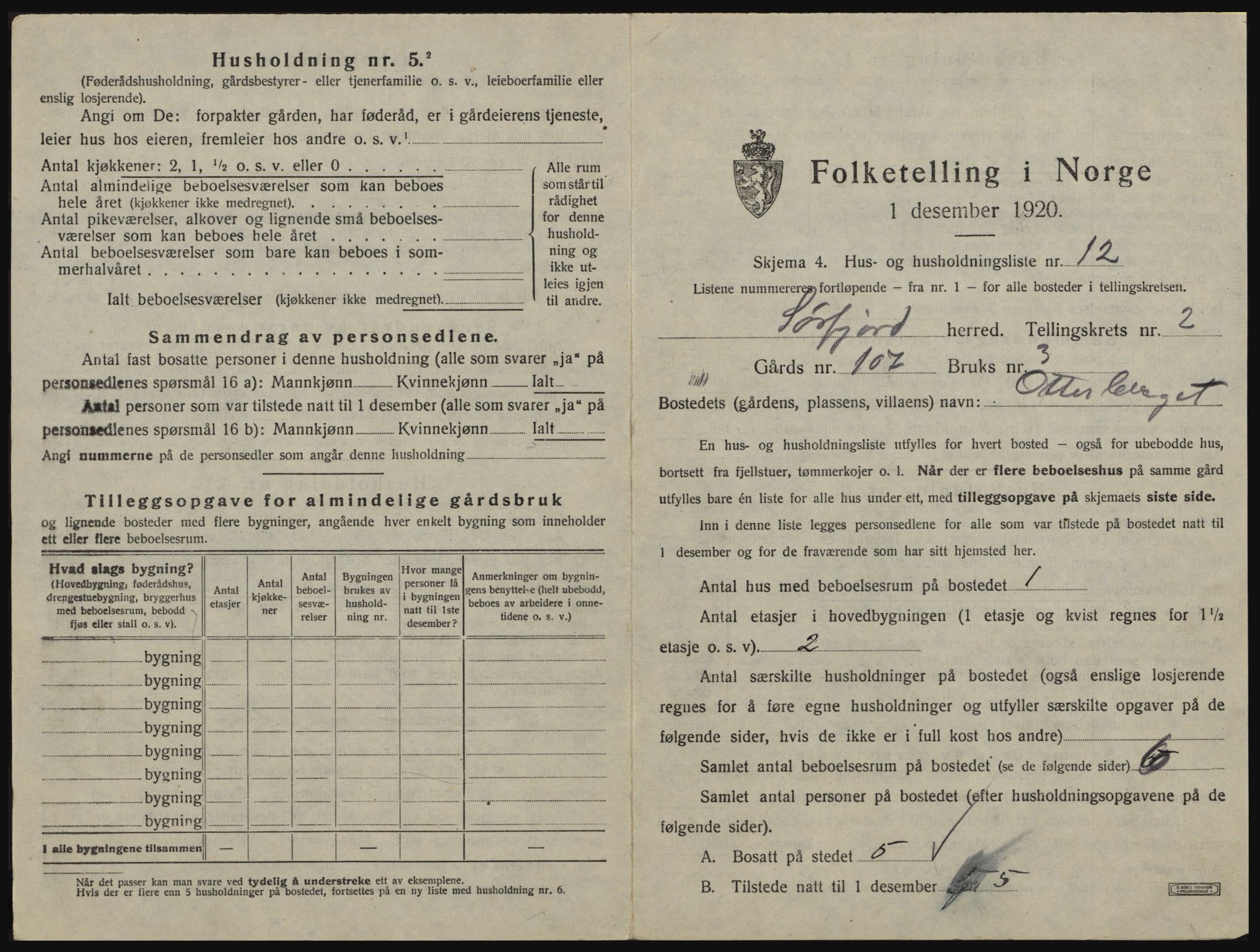 SATØ, 1920 census for Sørfjord, 1920, p. 79