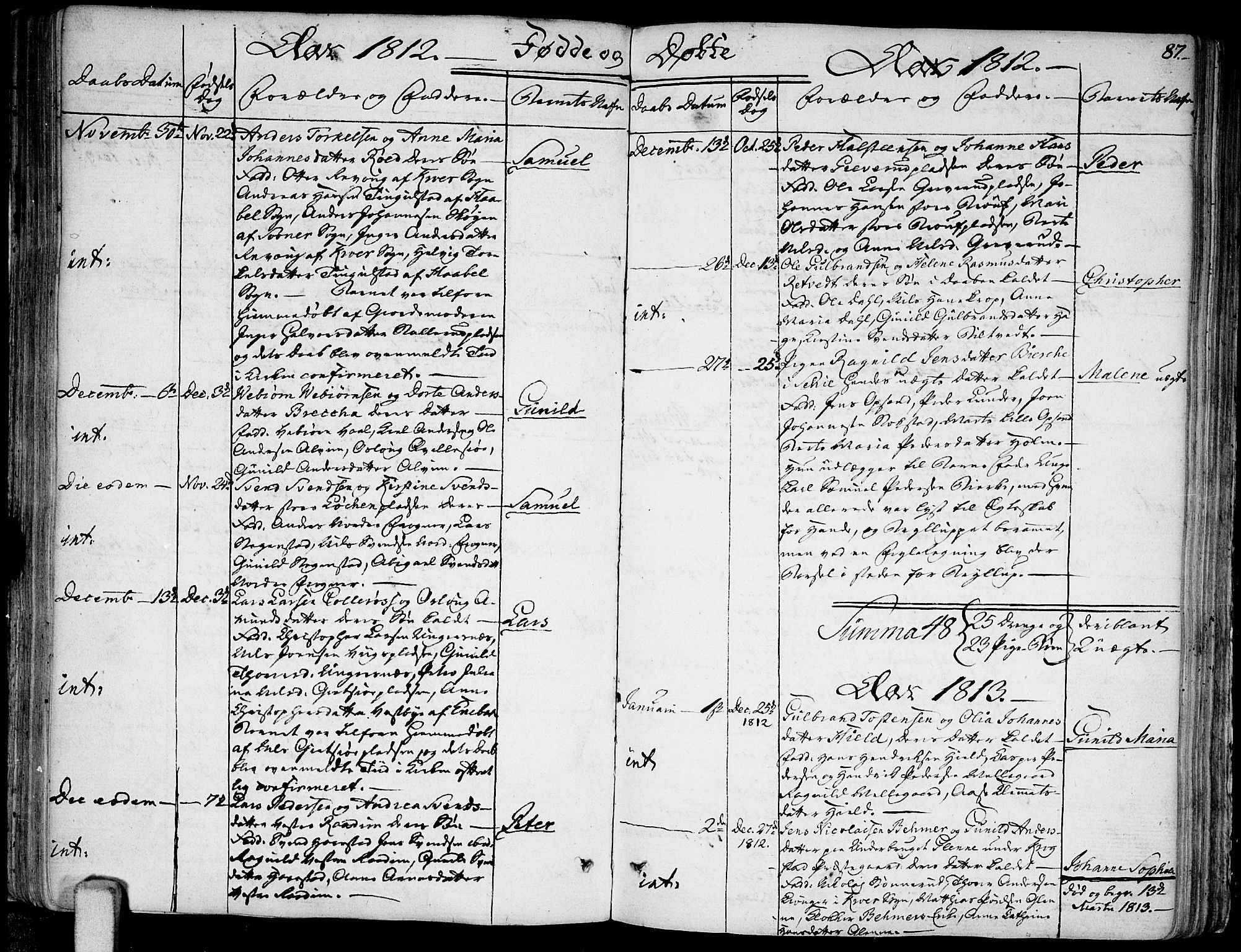 Kråkstad prestekontor Kirkebøker, SAO/A-10125a/F/Fa/L0002: Parish register (official) no. I 2, 1786-1814, p. 87