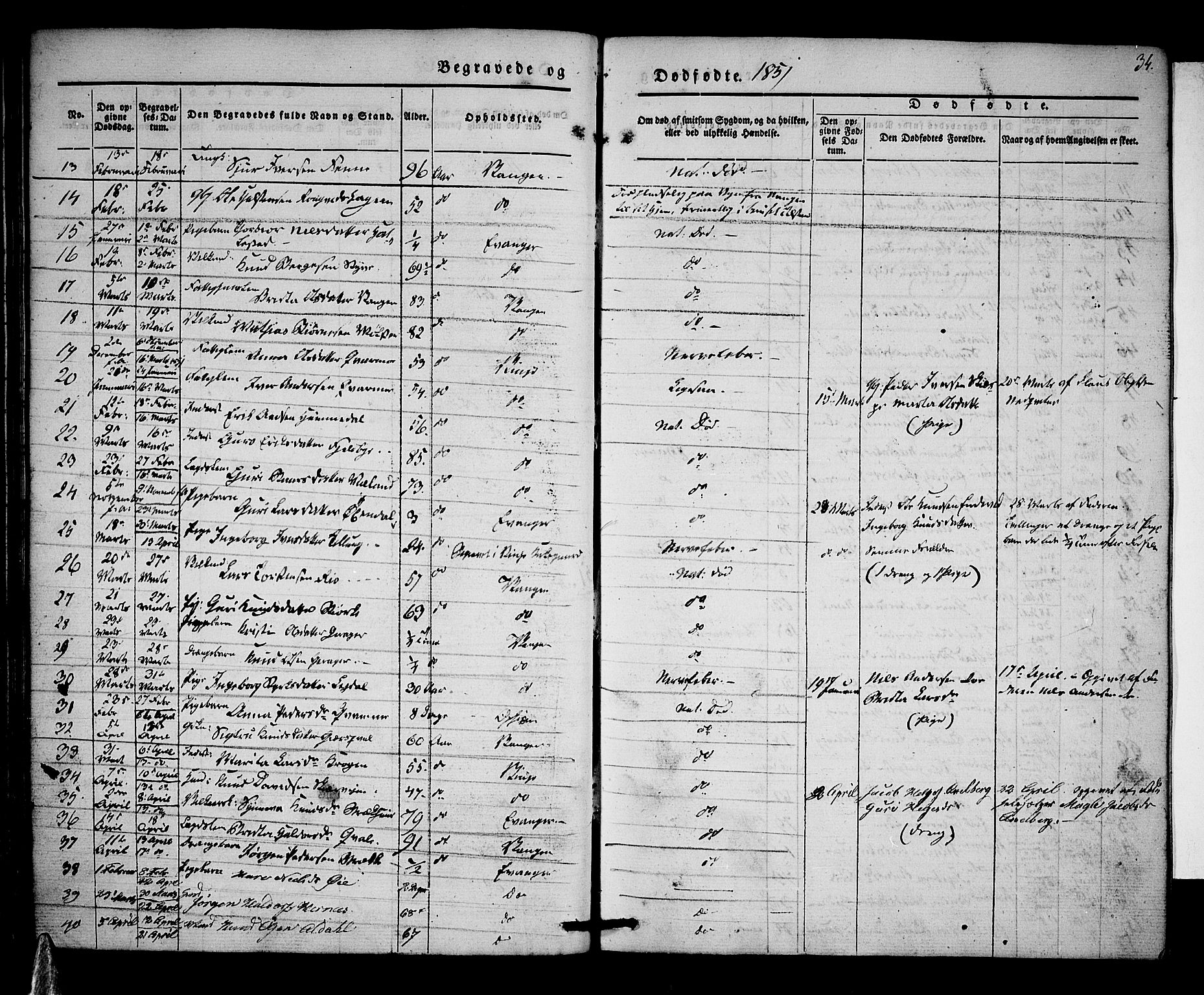 Voss sokneprestembete, AV/SAB-A-79001/H/Haa: Parish register (official) no. A 15, 1845-1855, p. 34