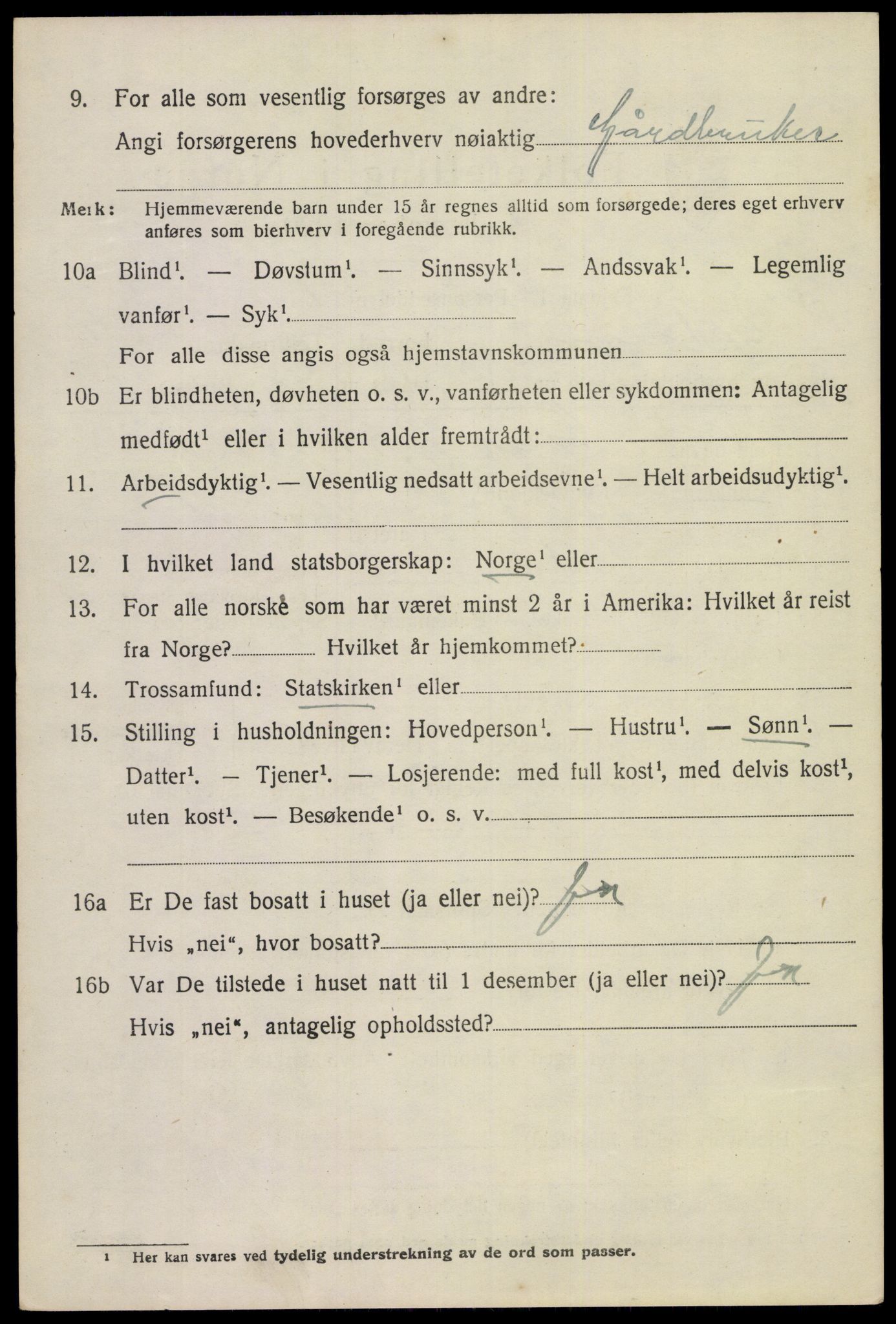 SAKO, 1920 census for Eidanger, 1920, p. 6667