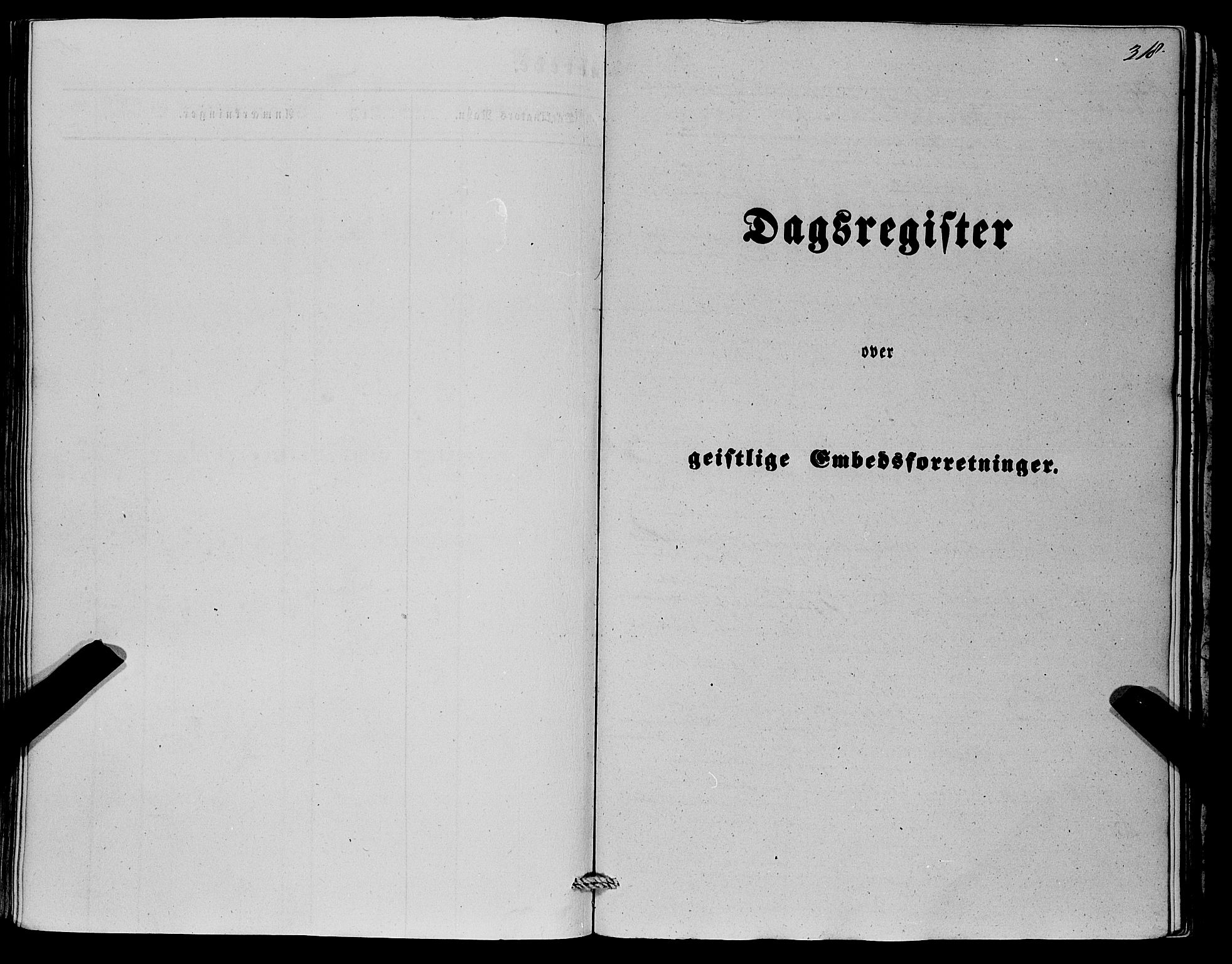 Fana Sokneprestembete, SAB/A-75101/H/Haa/Haaa/L0011: Parish register (official) no. A 11, 1851-1862, p. 318