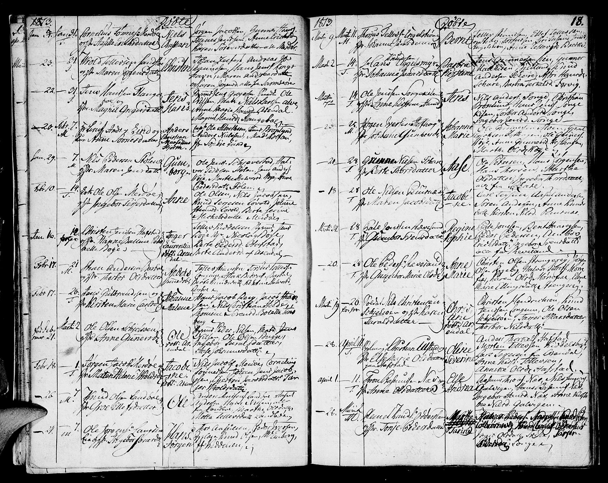 Austre Moland sokneprestkontor, SAK/1111-0001/F/Fa/Faa/L0003: Parish register (official) no. A 3, 1808-1815, p. 18