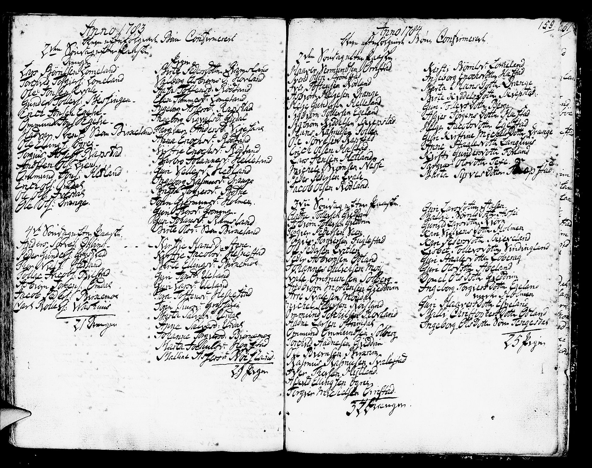 Helleland sokneprestkontor, SAST/A-101810: Parish register (official) no. A 2 /1, 1762-1791, p. 159
